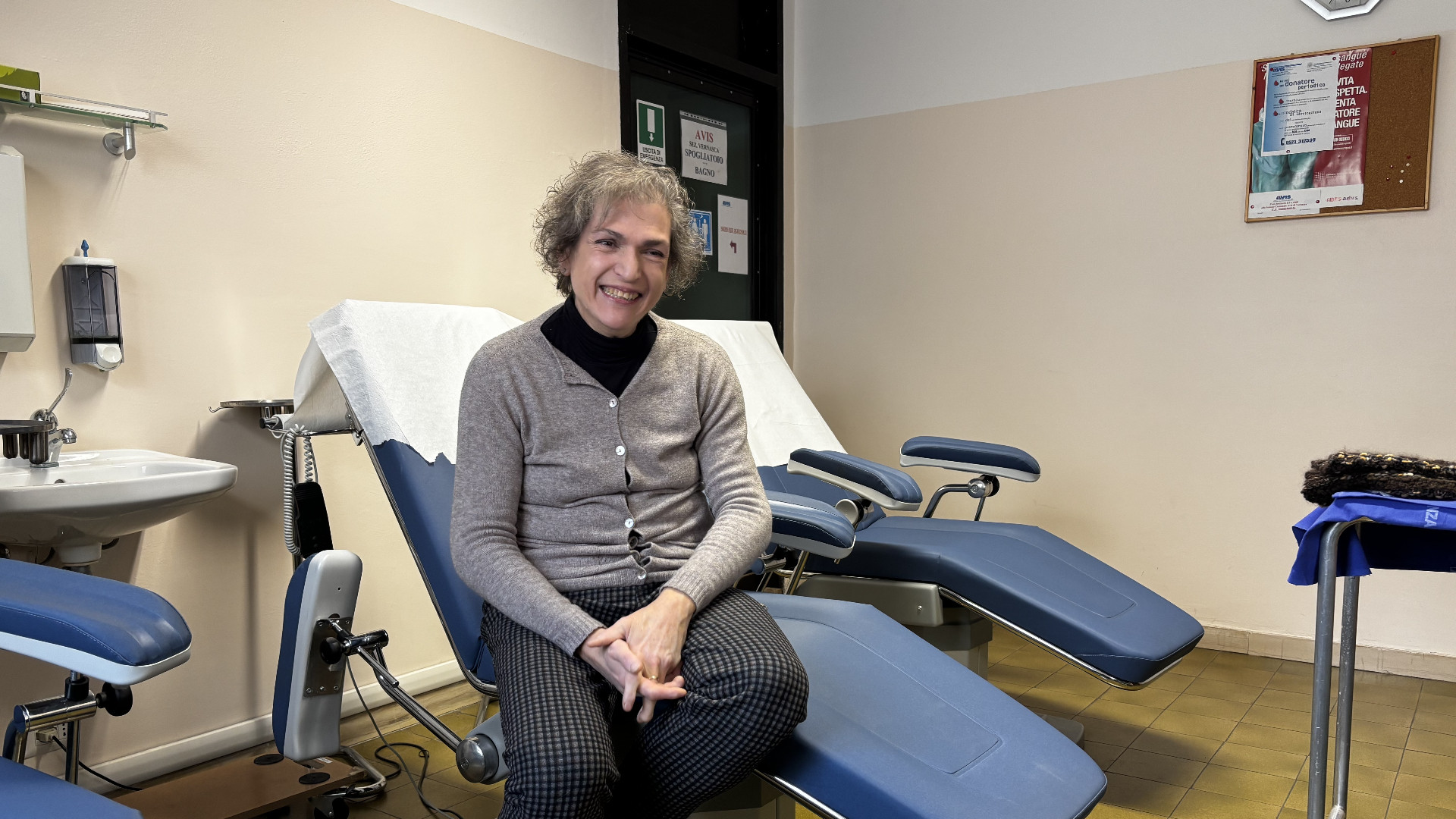 L'infermiera Vanda Molinari, al centro prelievi di Vernasca