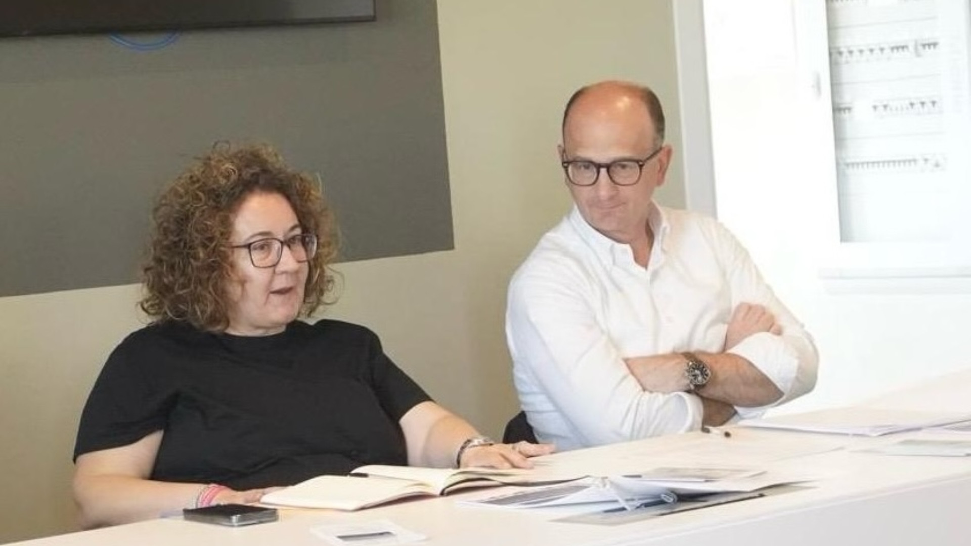 Il consigliere Quintavalla con la sottosegretaria alla Presidenza della Regione Emilia-Romagna, Manuela Rontini