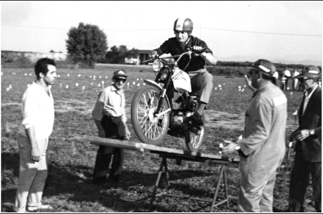 Giancarlo Maiavacca impegnato in una gincana