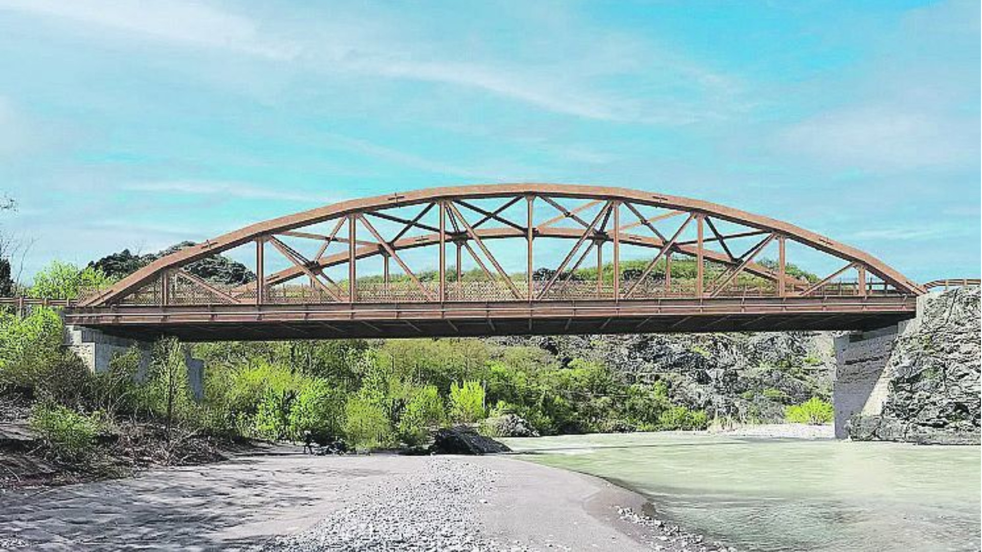 Il rendering del ponte di Barberino