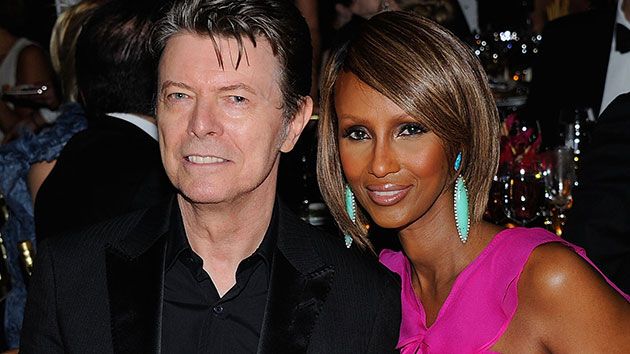 Con l'adorata moglie Iman