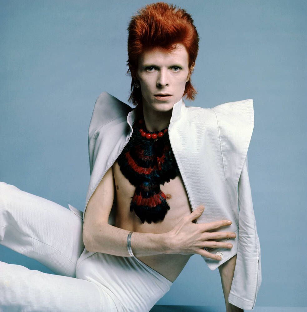David Bowie all'epoca di Ziggy Stardust