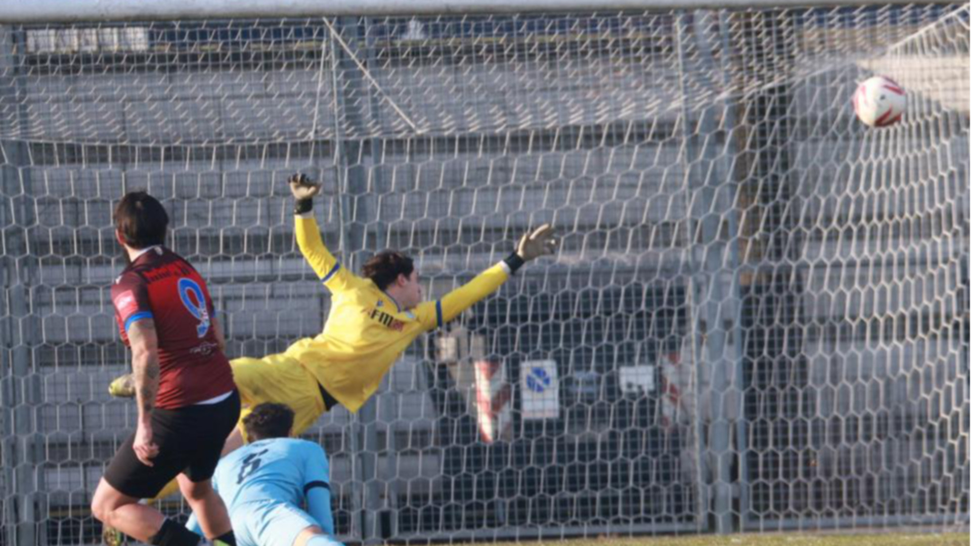 Nocciolini in gol a Pontenure  ©Libertà/Claudio Cavalli