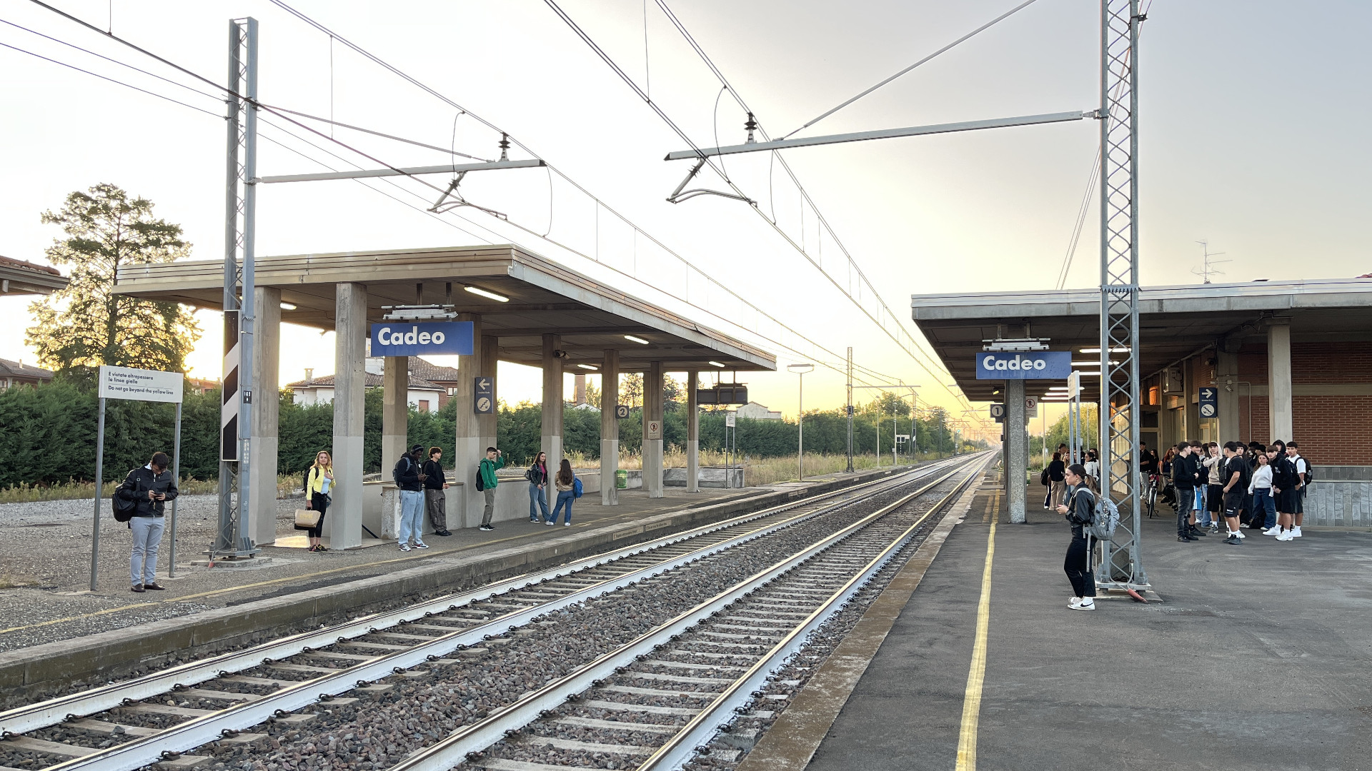 La stazione ferroviaria di Cadeo