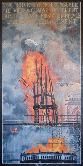 Una sua opera esposta al Festival dei due mondi a Spoleto