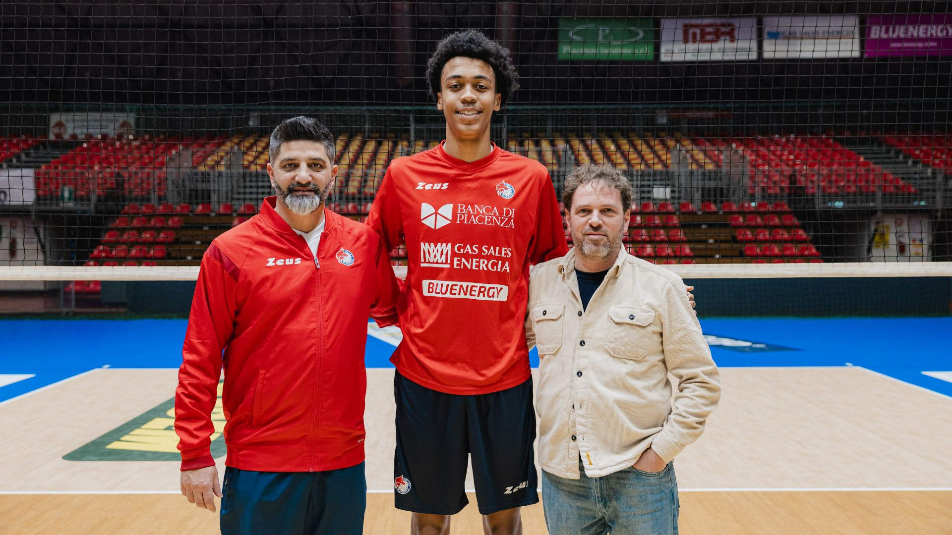 Daniel Iyegbekedo con coach Dante Boninfante e il ds Ninni De Nicolo