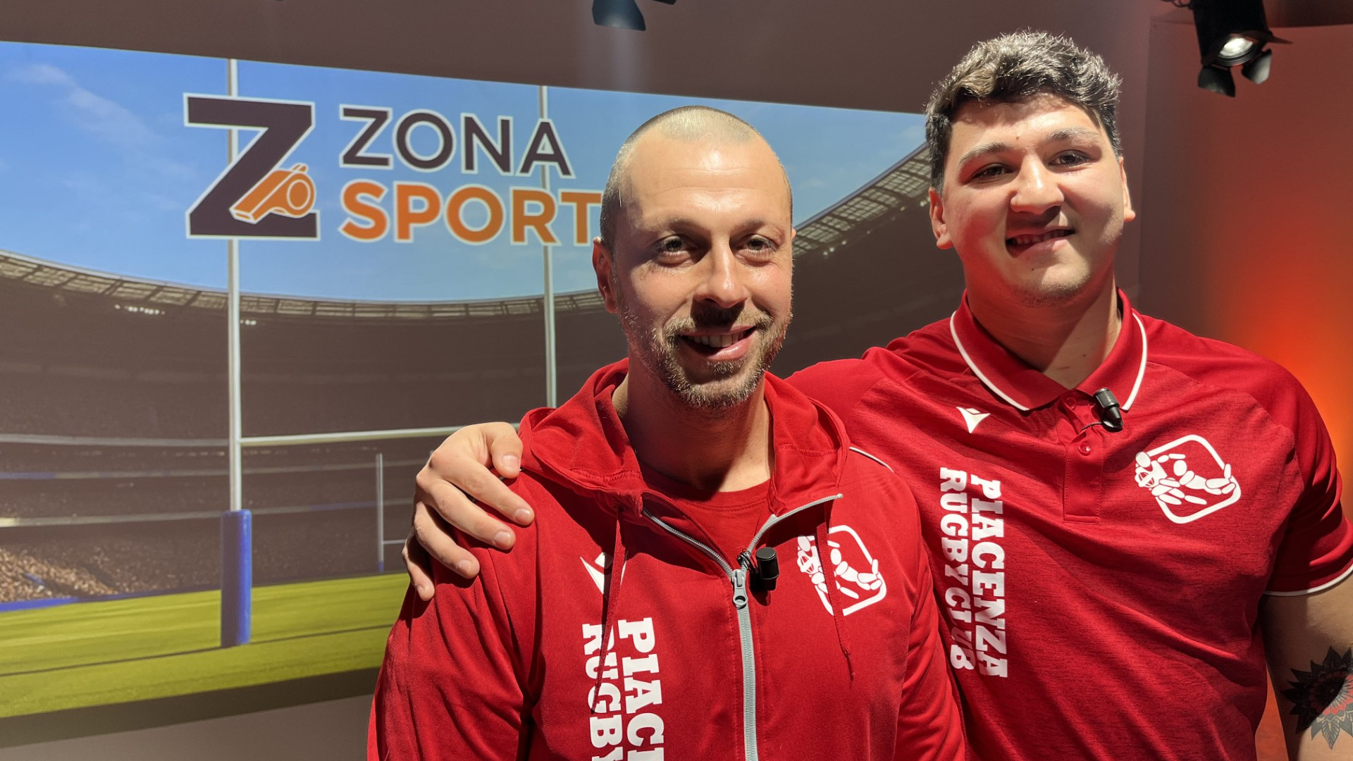 Coach Claudio Forte e il tallonatore Joaquin Guerra