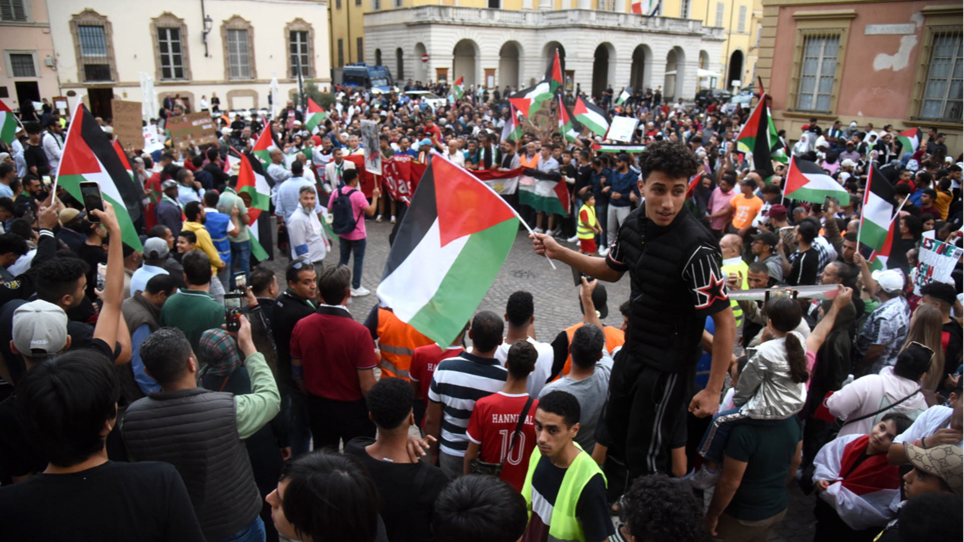 Manifestazione a sostegno del popolo palestinese organizzata a ottobre nella nostra città