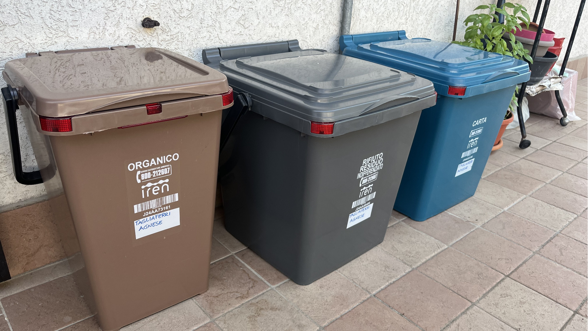 I bidoncini della raccolta puntuale