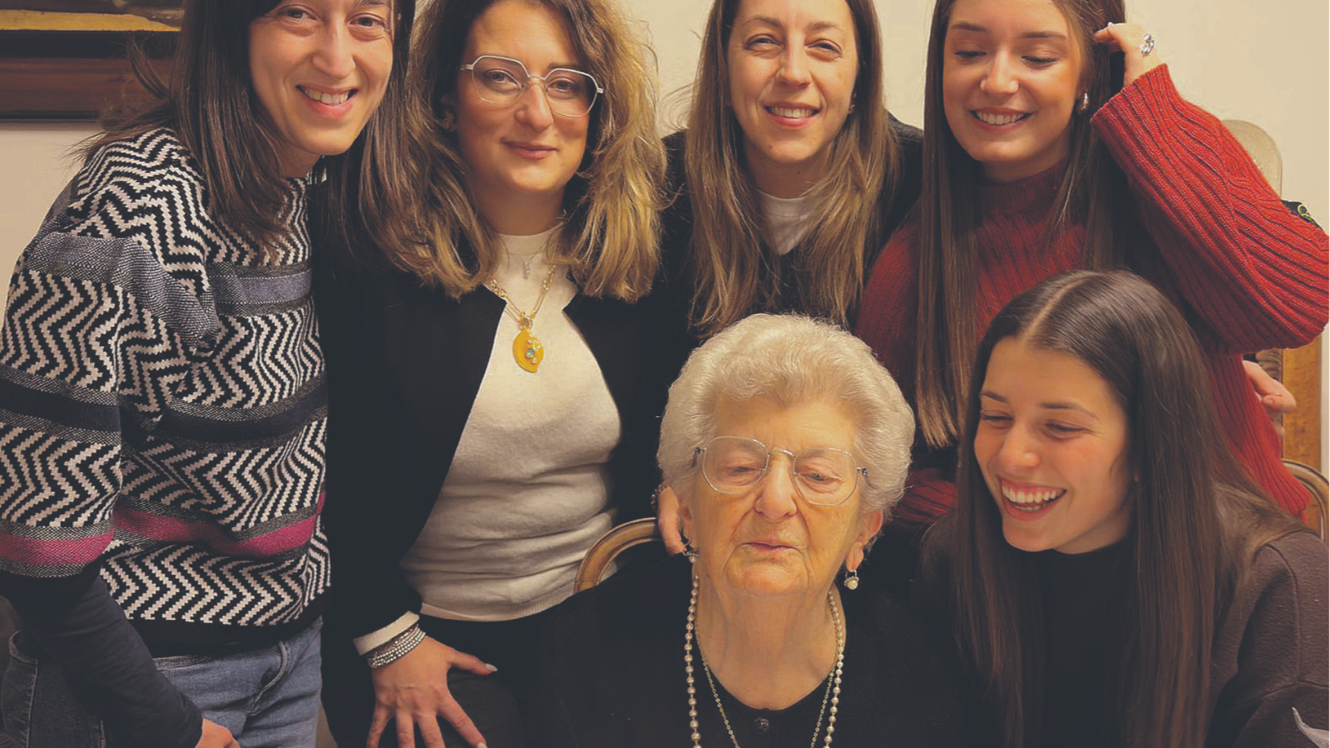 Maestra Adriana con nipoti