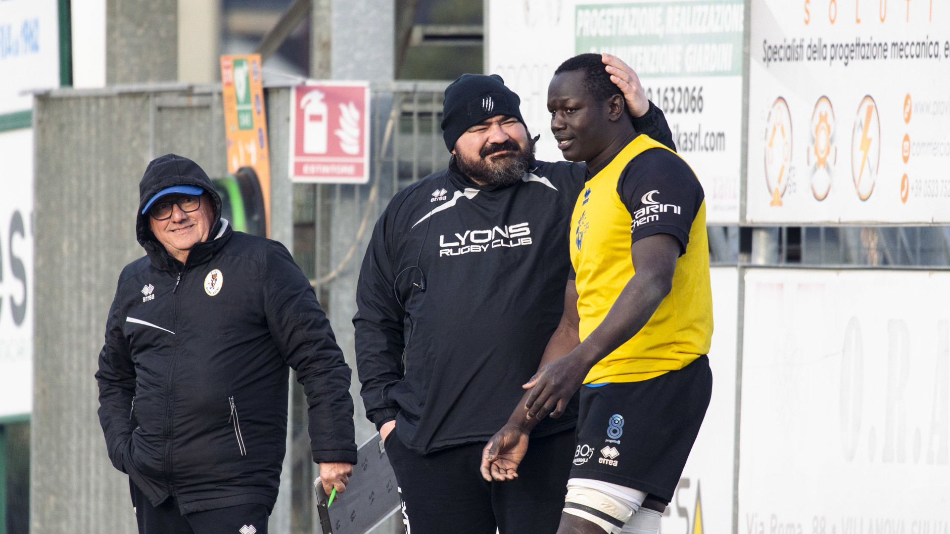 Coach Tino Paoletti con Cisse