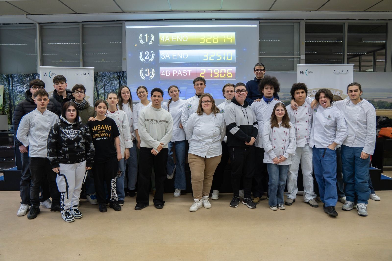 Studenti finalisti enogastronomia Marcora Cooking Quiz