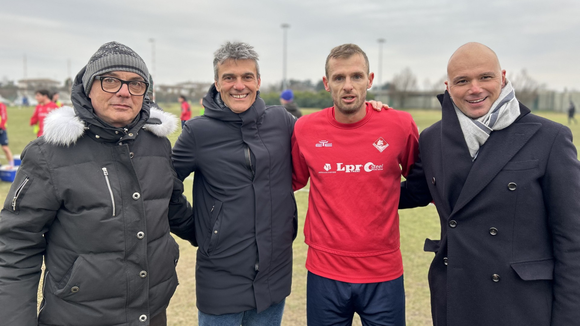 Da sinistra, il socio Guido Molinaroli, il presidente Marco Polenghi, Alessandro De Vitis e il vicepresidente Alessandro De Santis