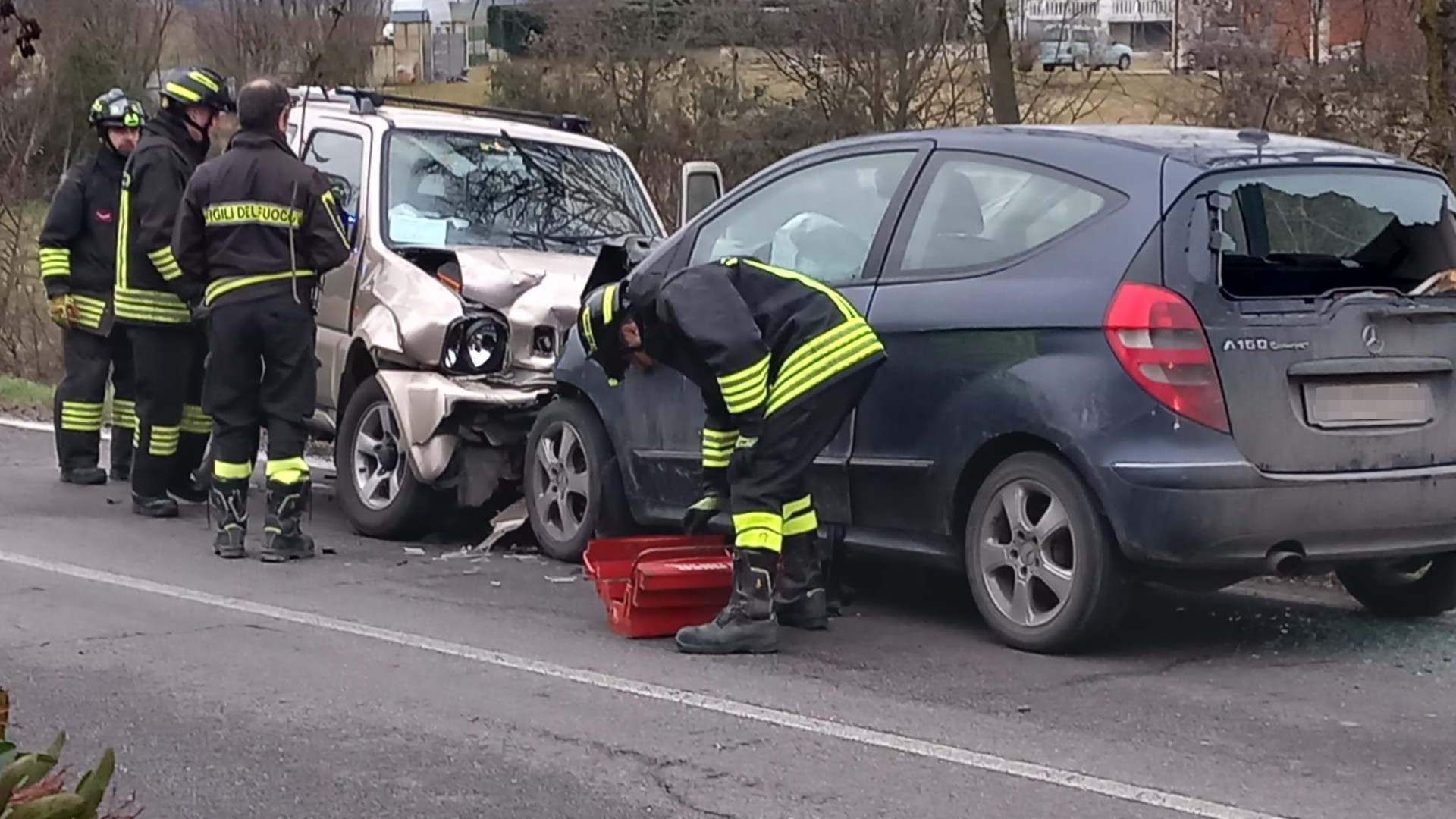 Scontro frontale tra Vigolo Marchese e Sant’Antonio