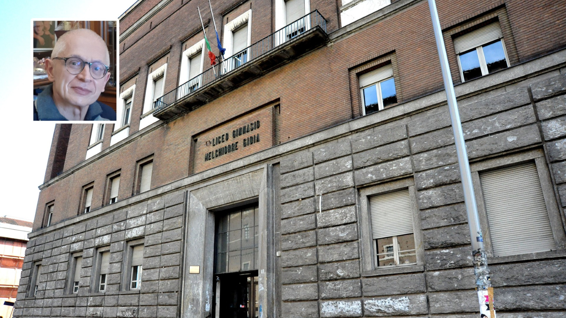 Il professore Fabio Castignoli e il "suo" liceo Gioia