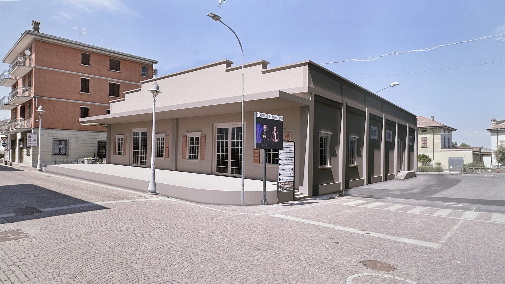 Il render del progetto di Agazzano- © Libertà/Cristian Brusamonti