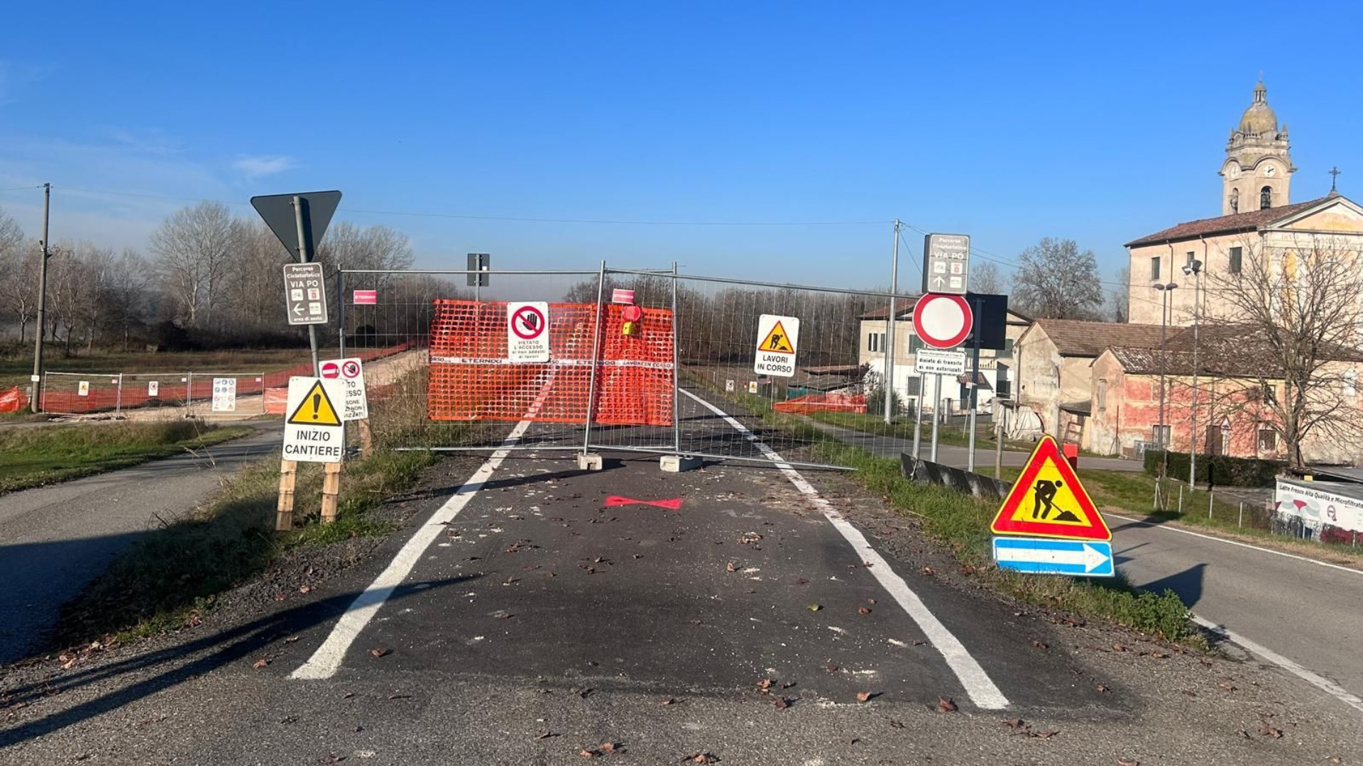 Roncarolo, nasce la maxi-barriera  contro le piene del Po