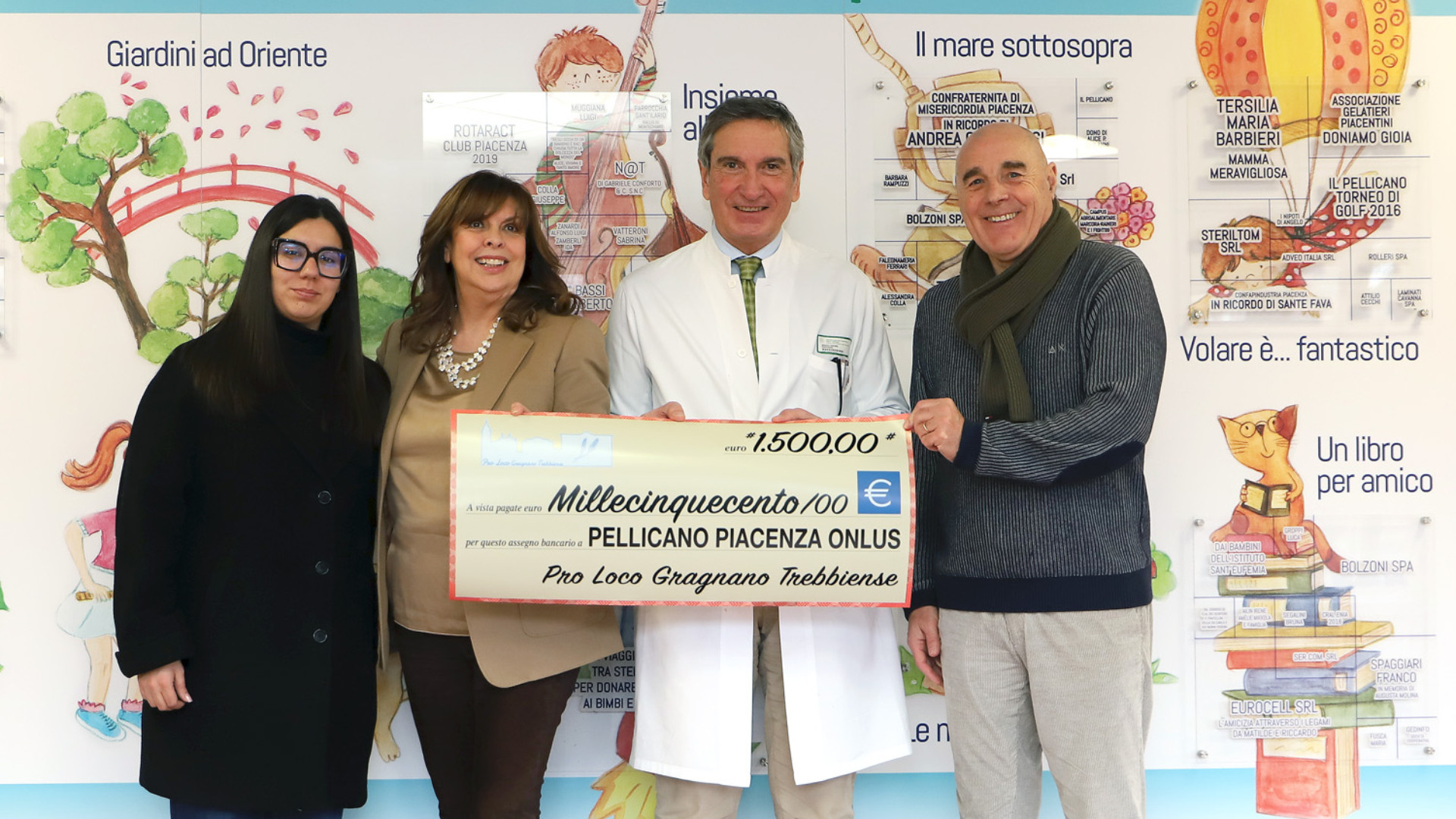 Solidarietà per Pediatria, 1.500 euro dalla Pro Loco di Gragnano