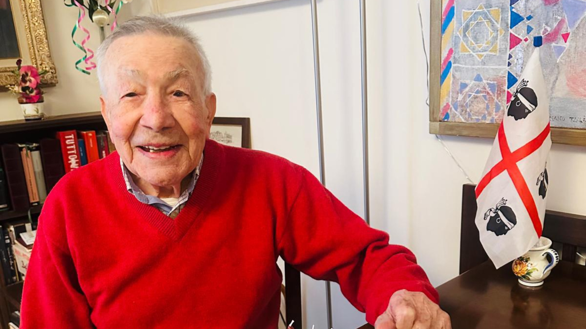 I 102 anni di Pietro Satta, nonno della Besurica e "signore" degli aquiloni