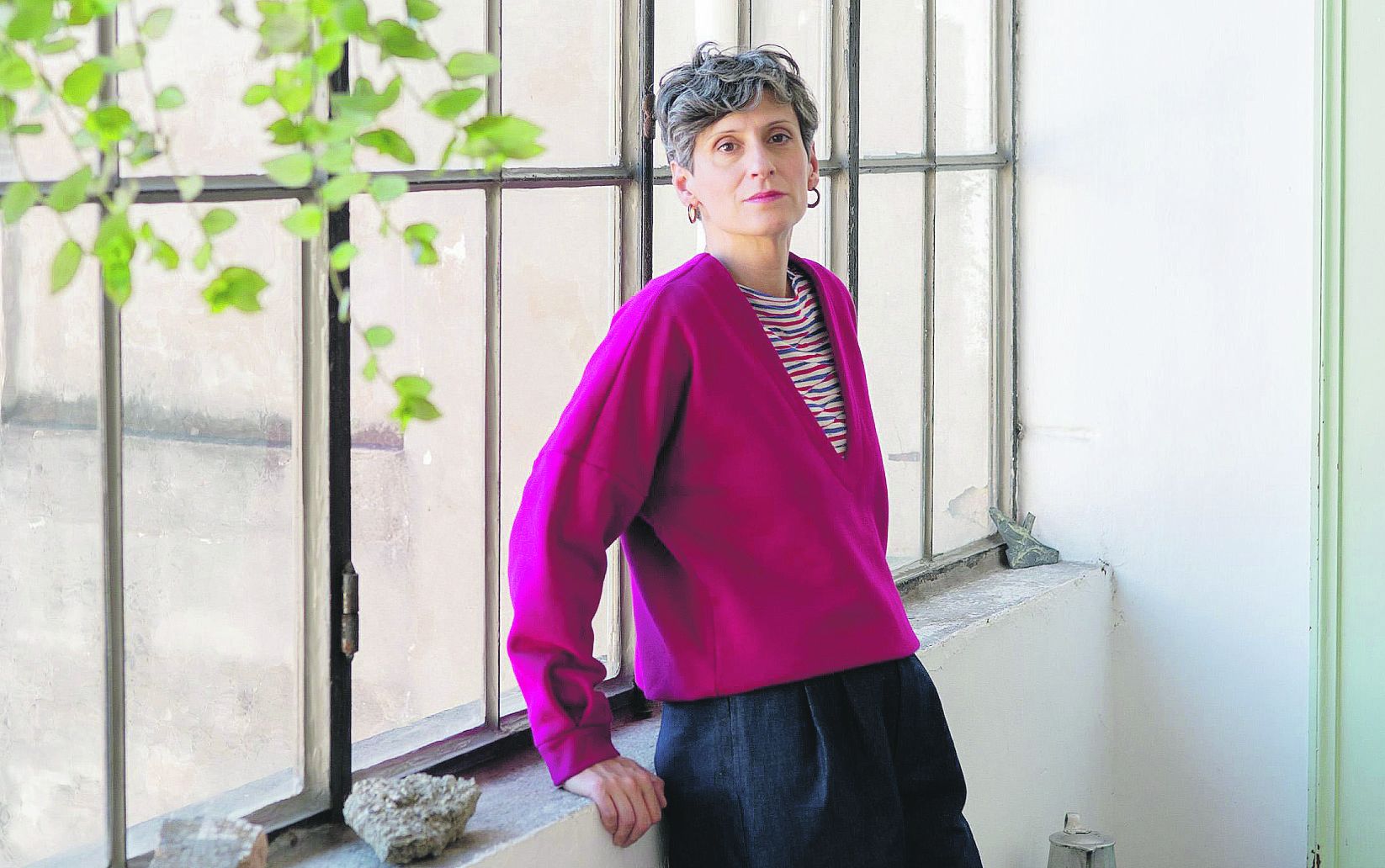 Tania Fedeli, sarta, nel suo laboratorio - FOTO PARABOSCHI