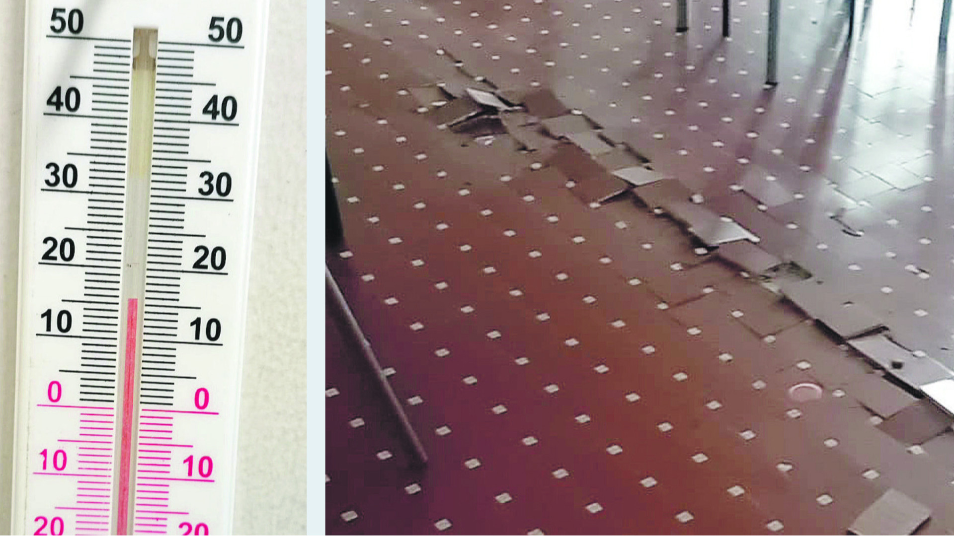 Isii Marconi: in aula 15 gradi e piastrelle che "saltano"