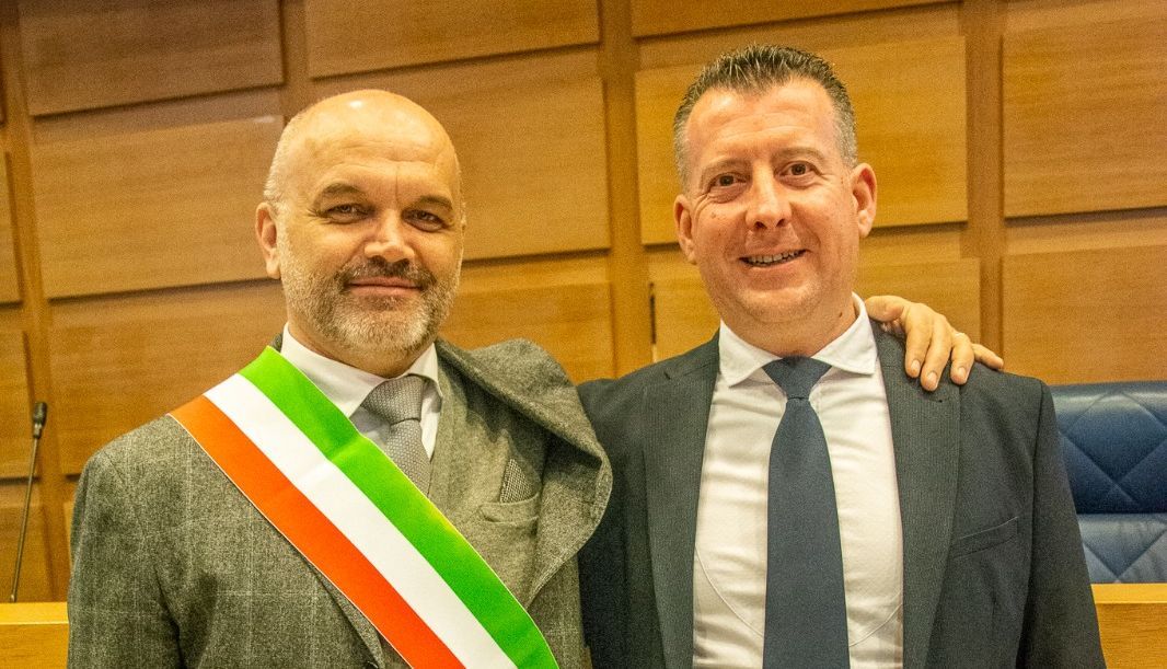 Da sinistra_Carlo Fontana, consigliere delegato del Comune di Alta Valtidone e Marco Comini, titolare dell'azienda Ranca Tartufi, a Roma