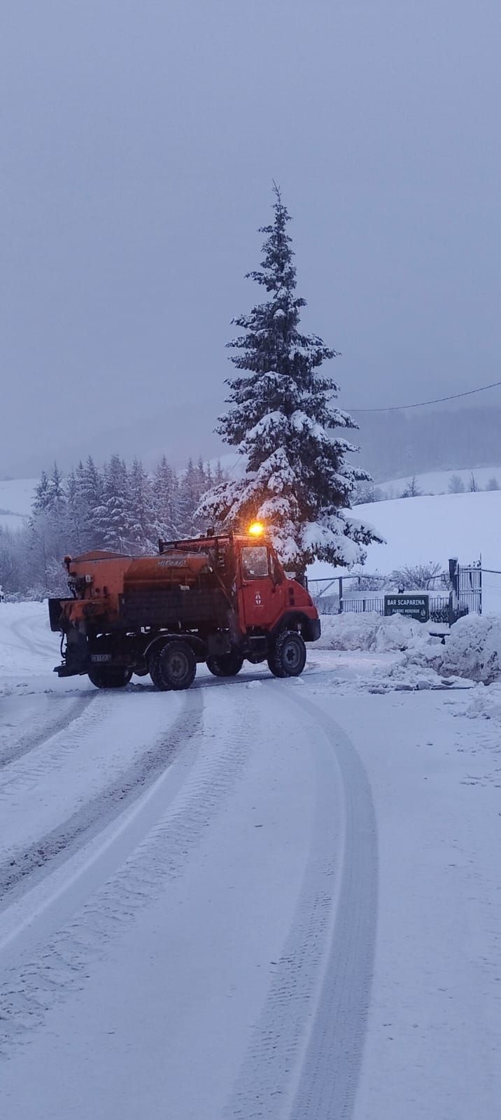Lo spargisale del comune di Bobbio