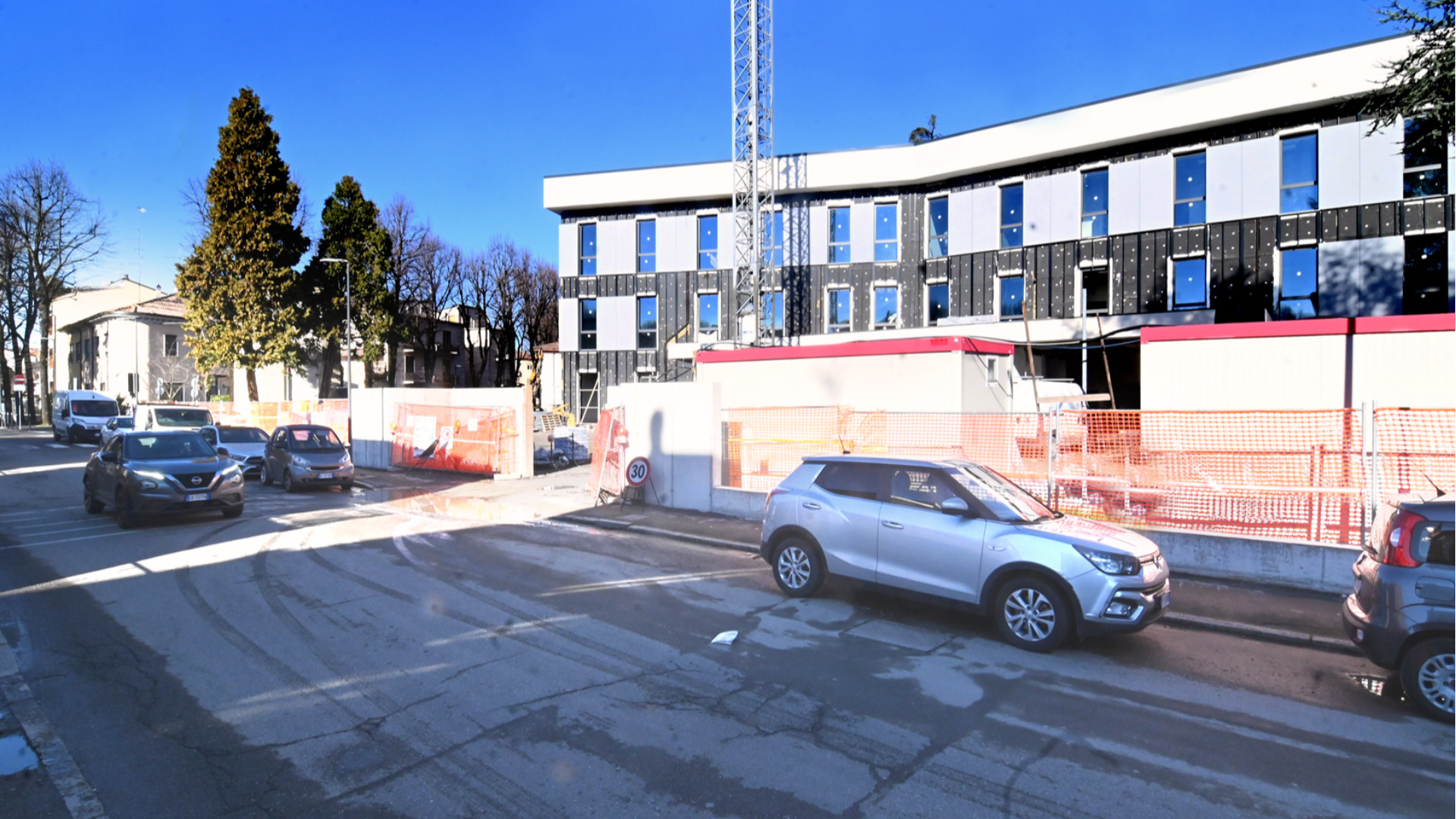 Il cantiere della nuova Belvedere in via Gadolini