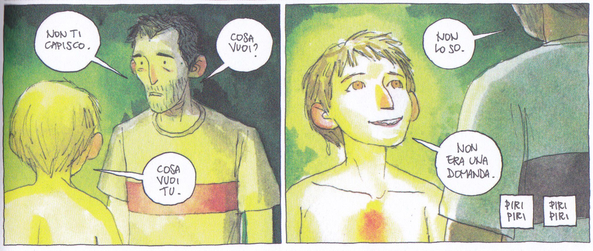 Im alter ego infantile per Gipi: è il bambino luminoso