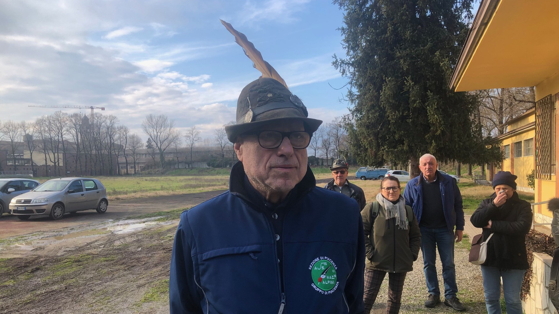 Il capo gruppo degli Alpini di Piacenza Gino Luigi Acerbi