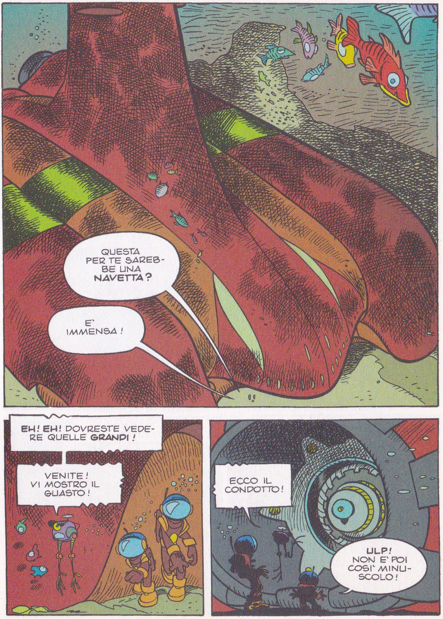 Una quadrupla o una splash page dichiarano che ciò che succede è importante