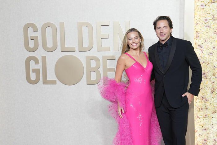 Il look dell'attrice dopo il film "Barbie" ai Golden Globes