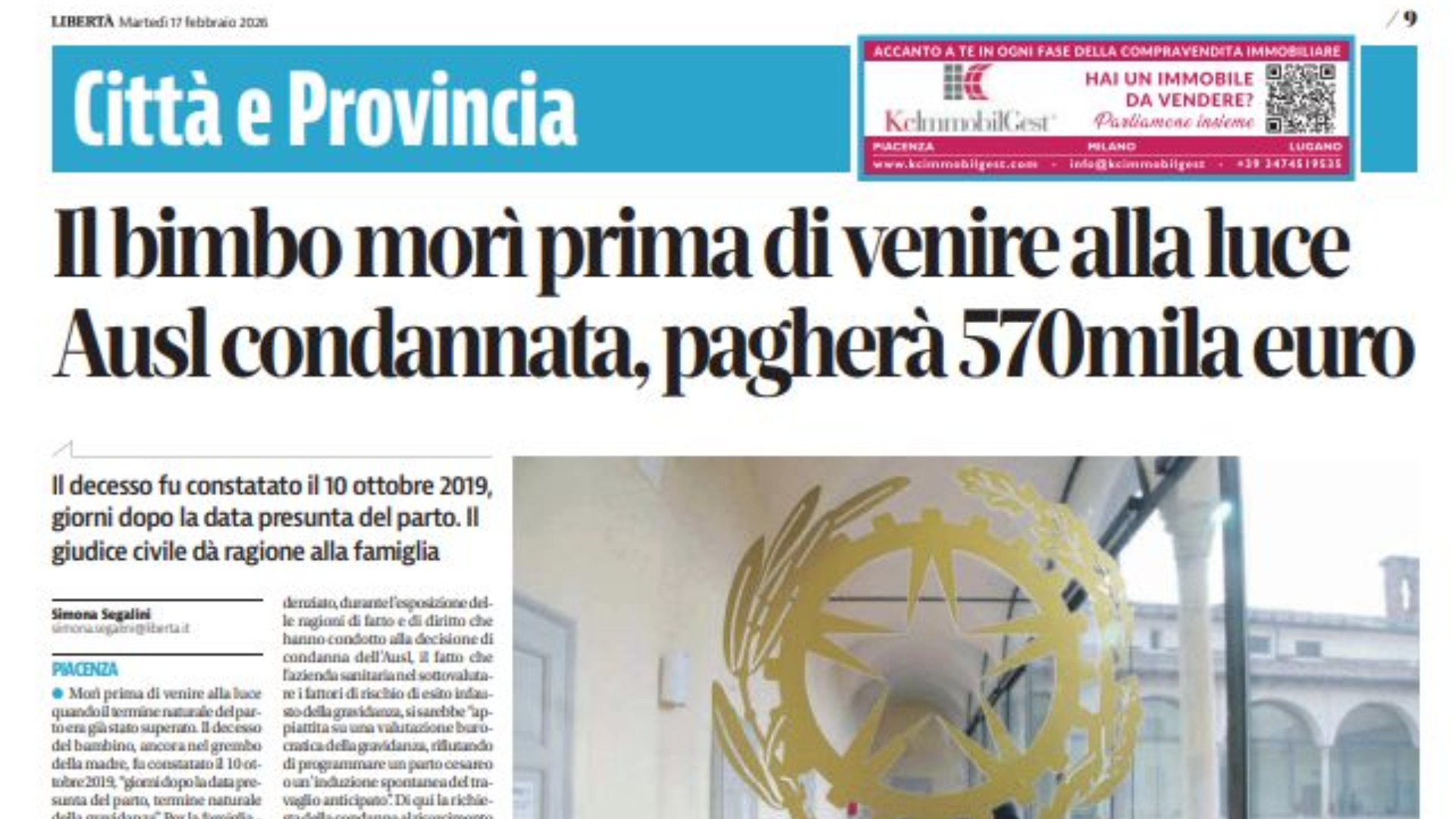 La notizia del bimbo morto riapre altro dolore «Il mio reclamo all’Ausl fu inascoltato»