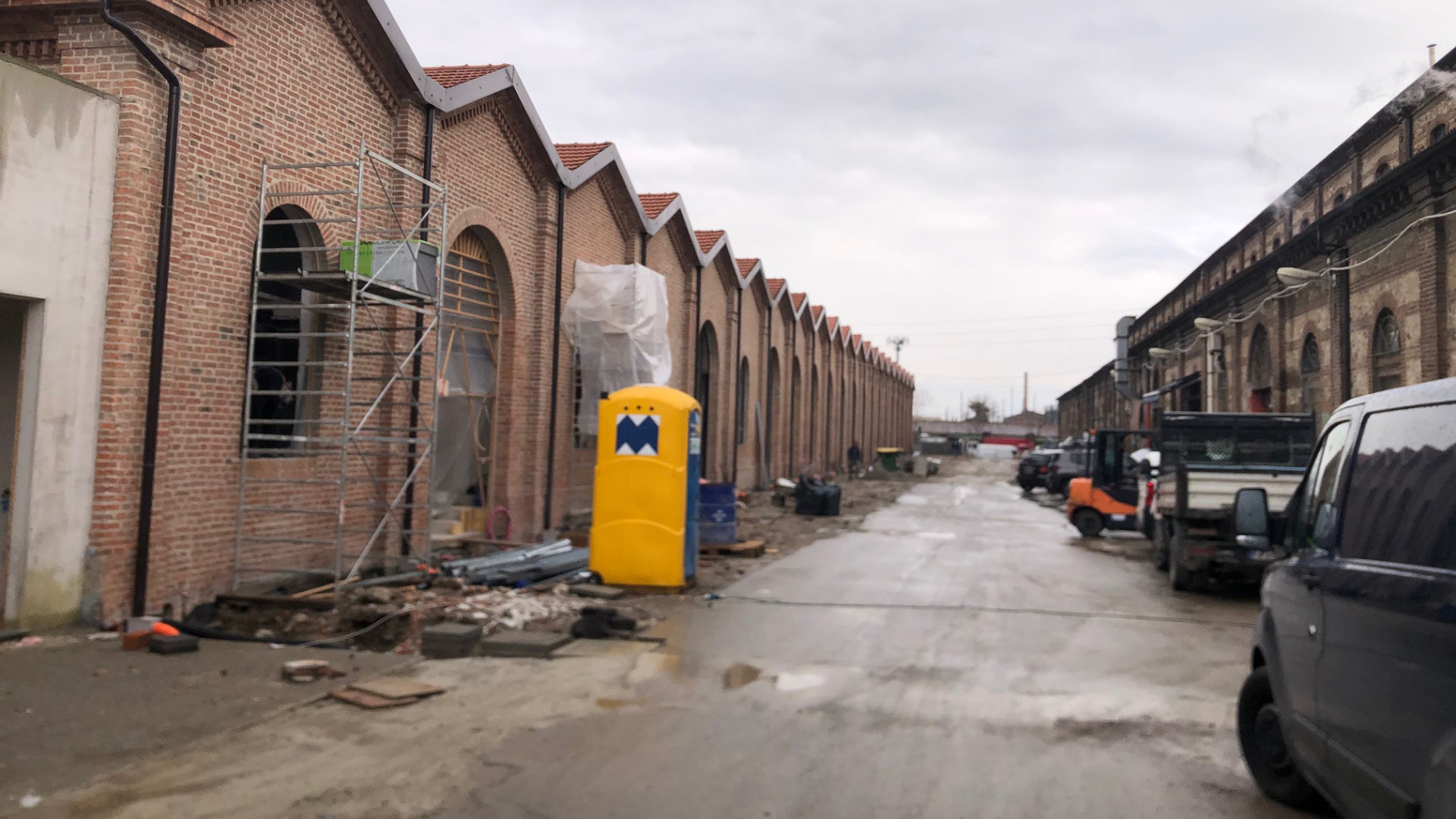 Il cantiere in dirittura d'arrivo