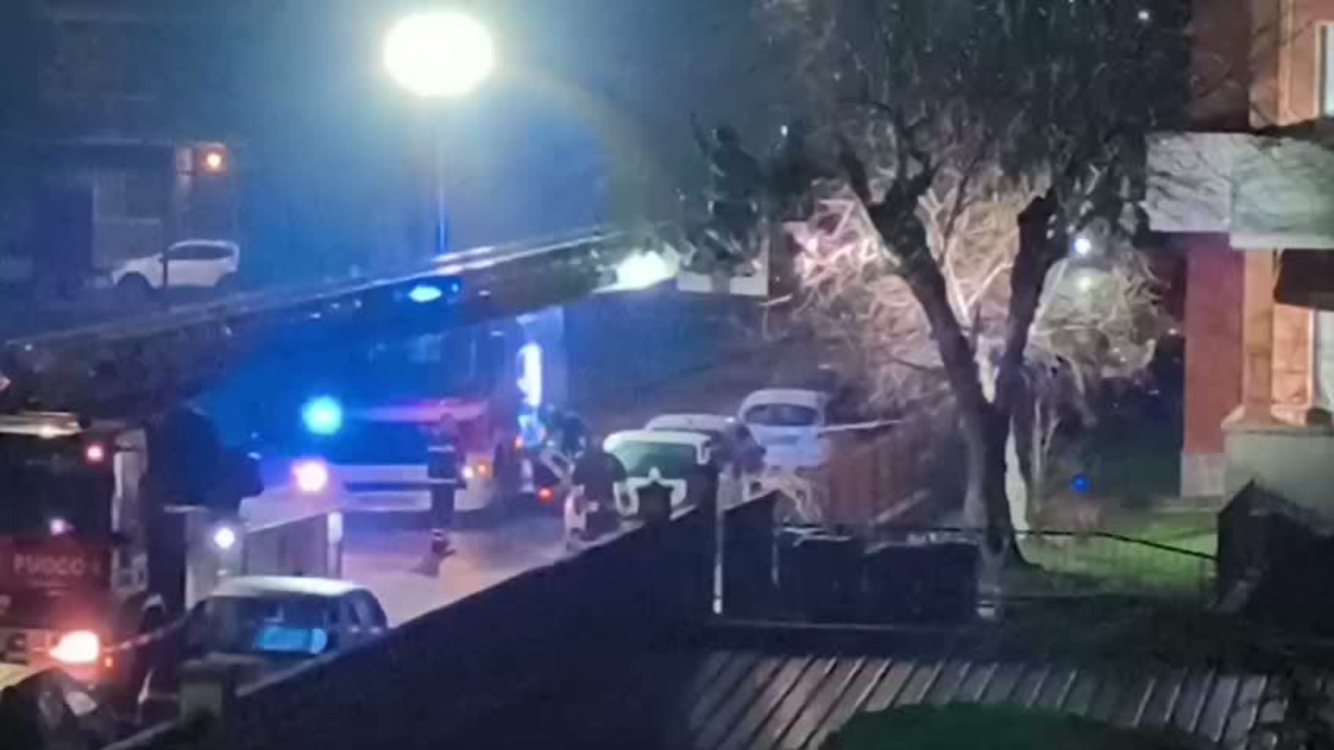 Via Malaspina, grosso ramo cade su una vettura in sosta (VIDEO)