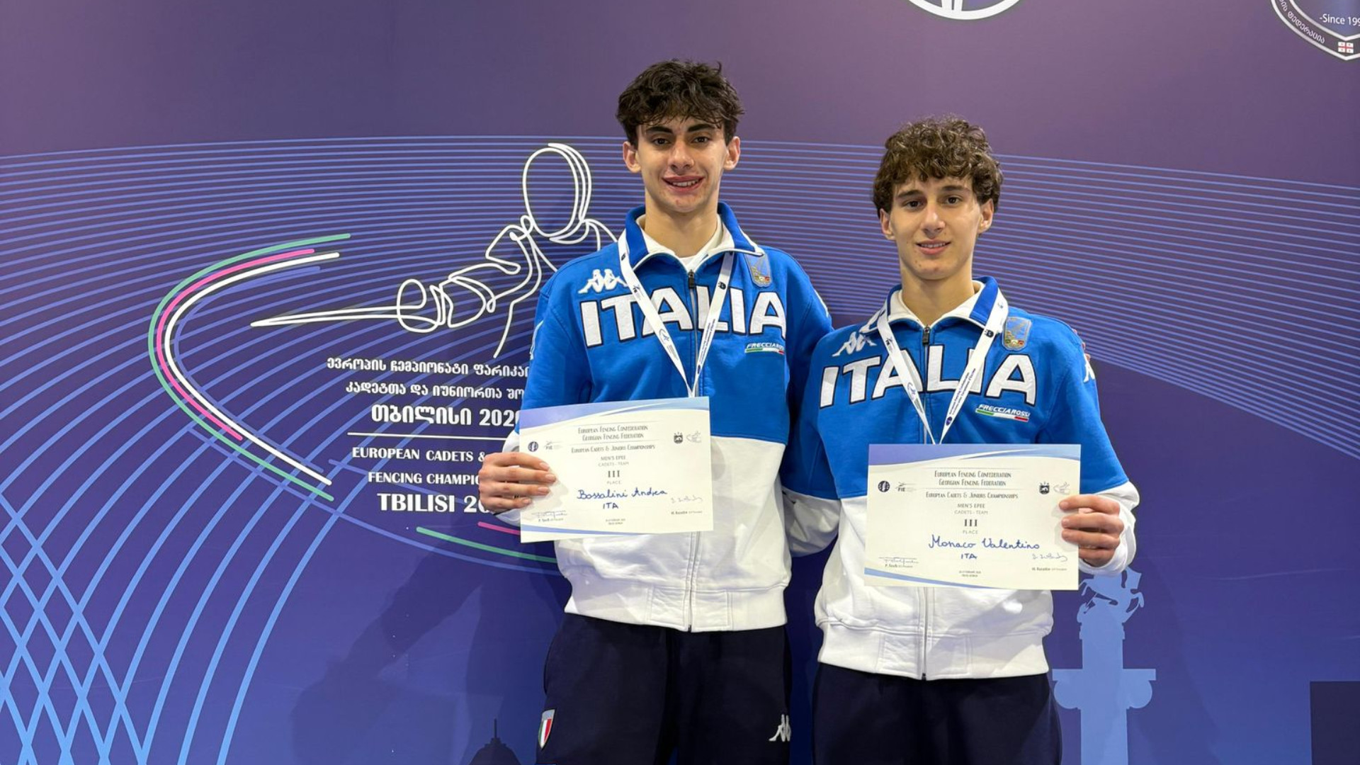 Per Bossalini e Monaco bronzo europeo