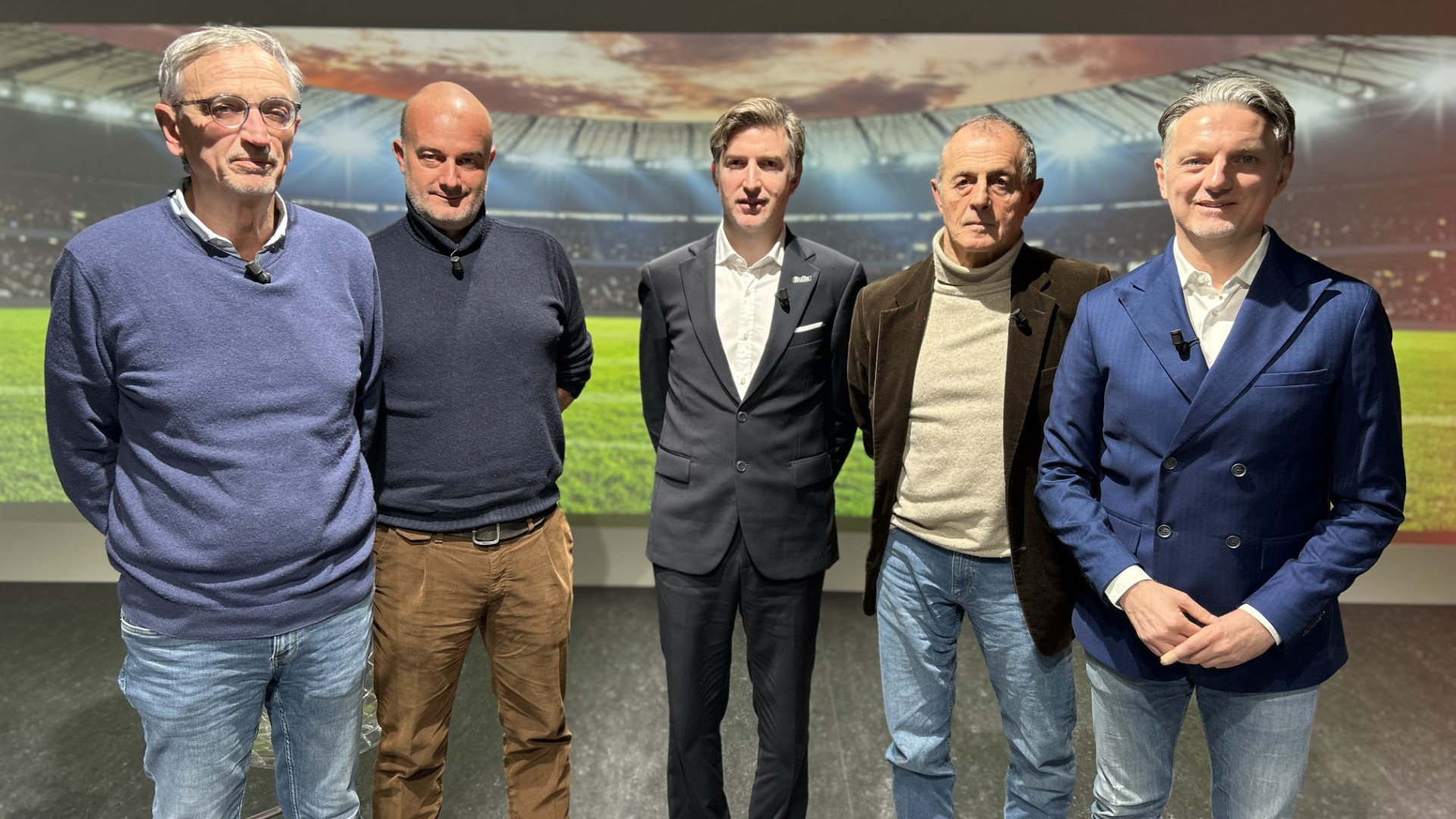 I protagonisti dell'ultima puntata di Zona Calcio