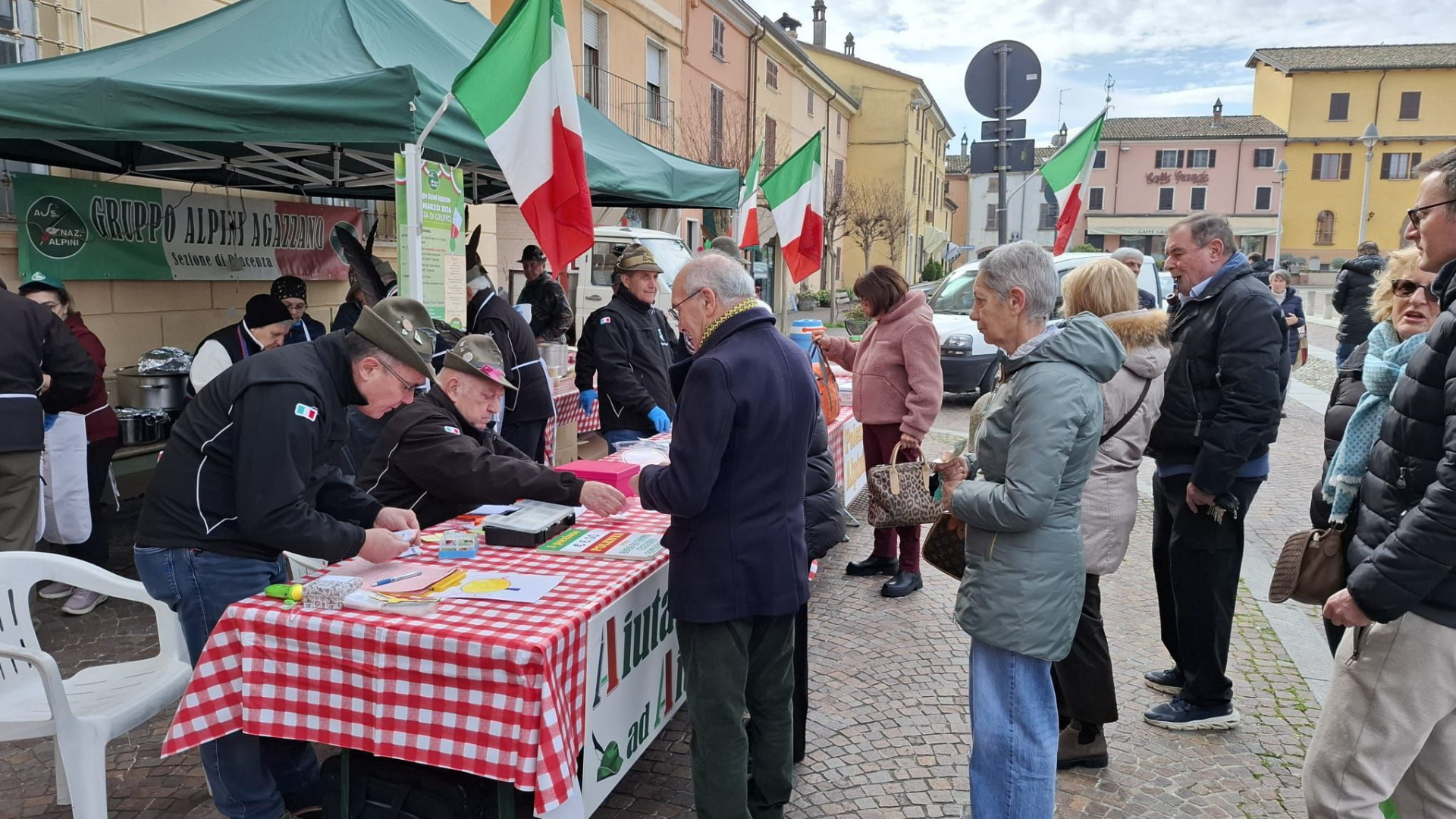 Due quintali di polenta per una nuova area delle feste ad Agazzano
