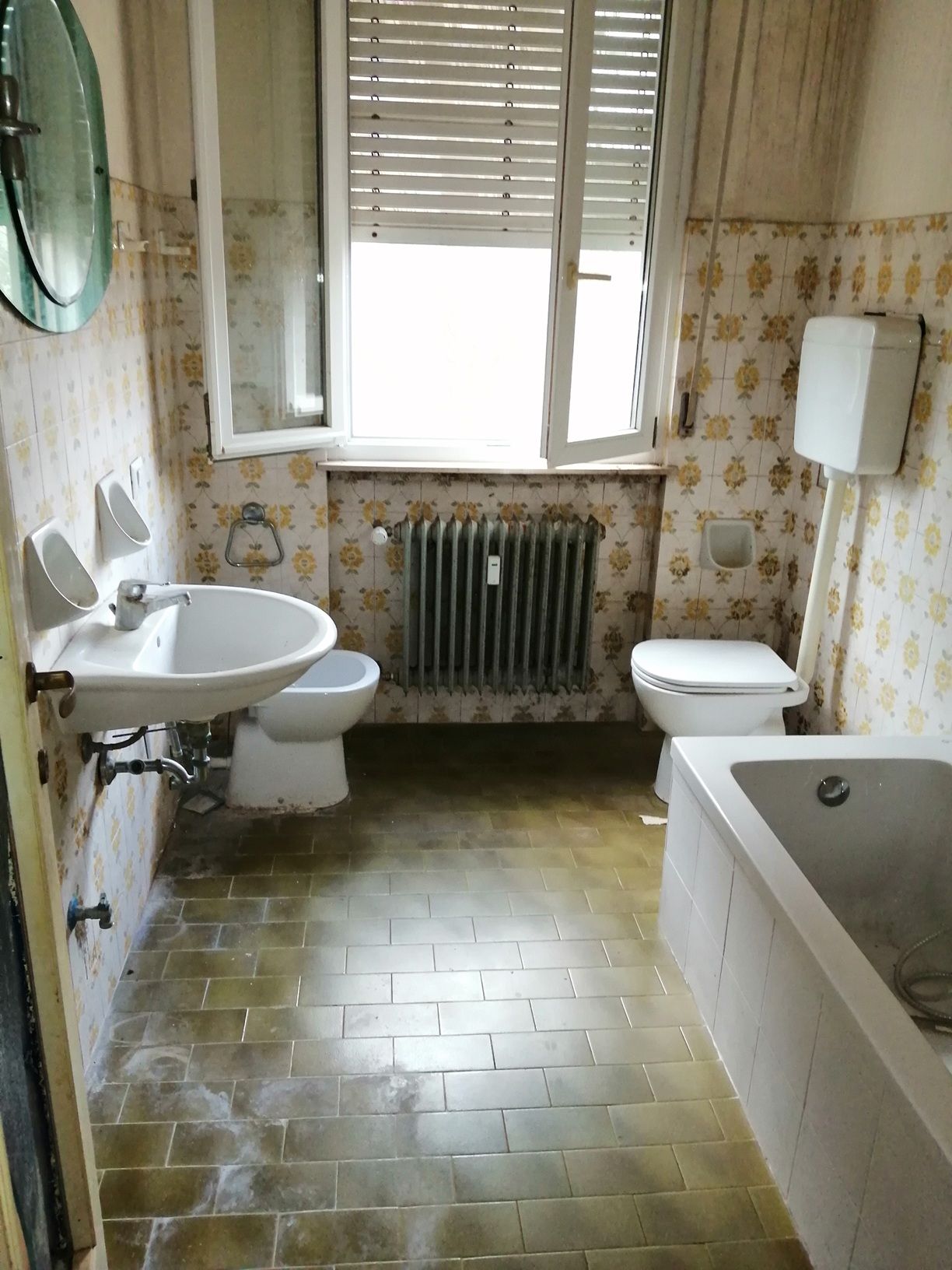 Il bagno prima dell'intervento