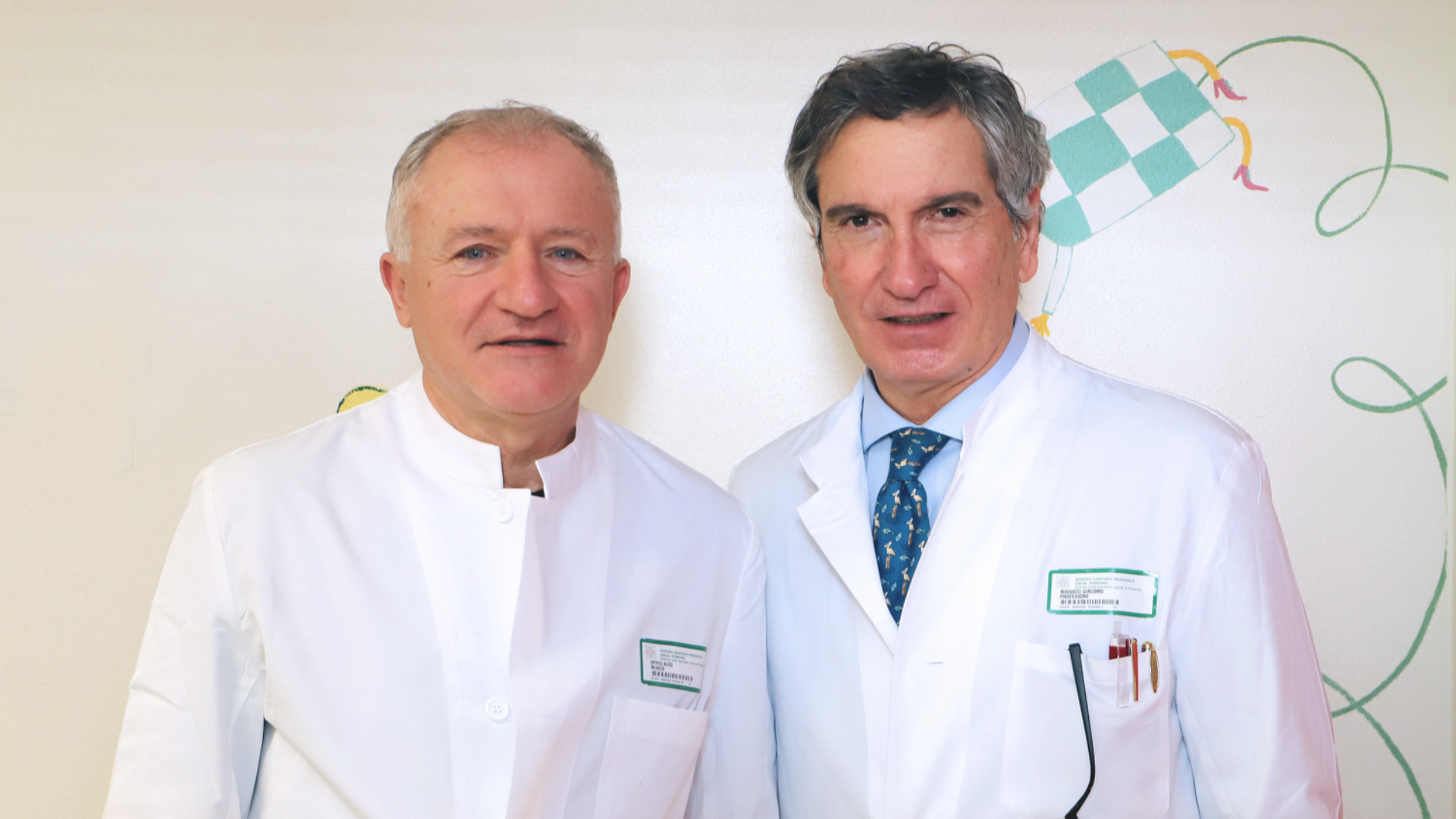 Il dottor Oppici con il prof. Biasucci