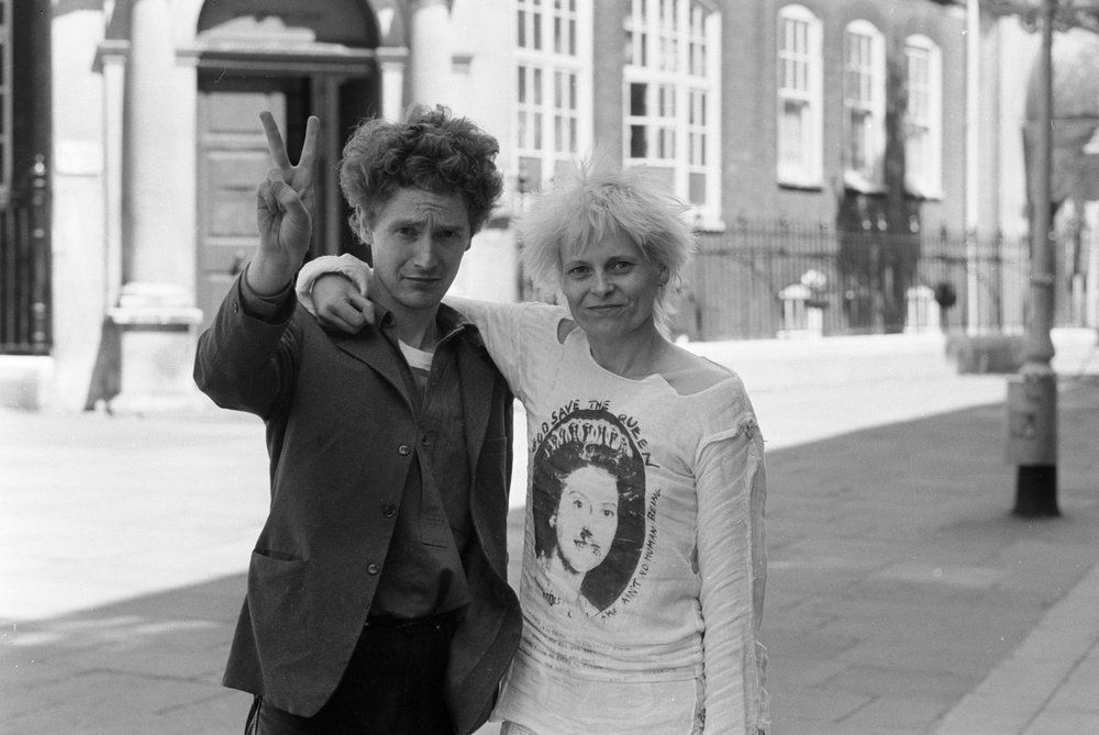 Vivienne con Malcolm McLaren all'inizio degli anni Settanta