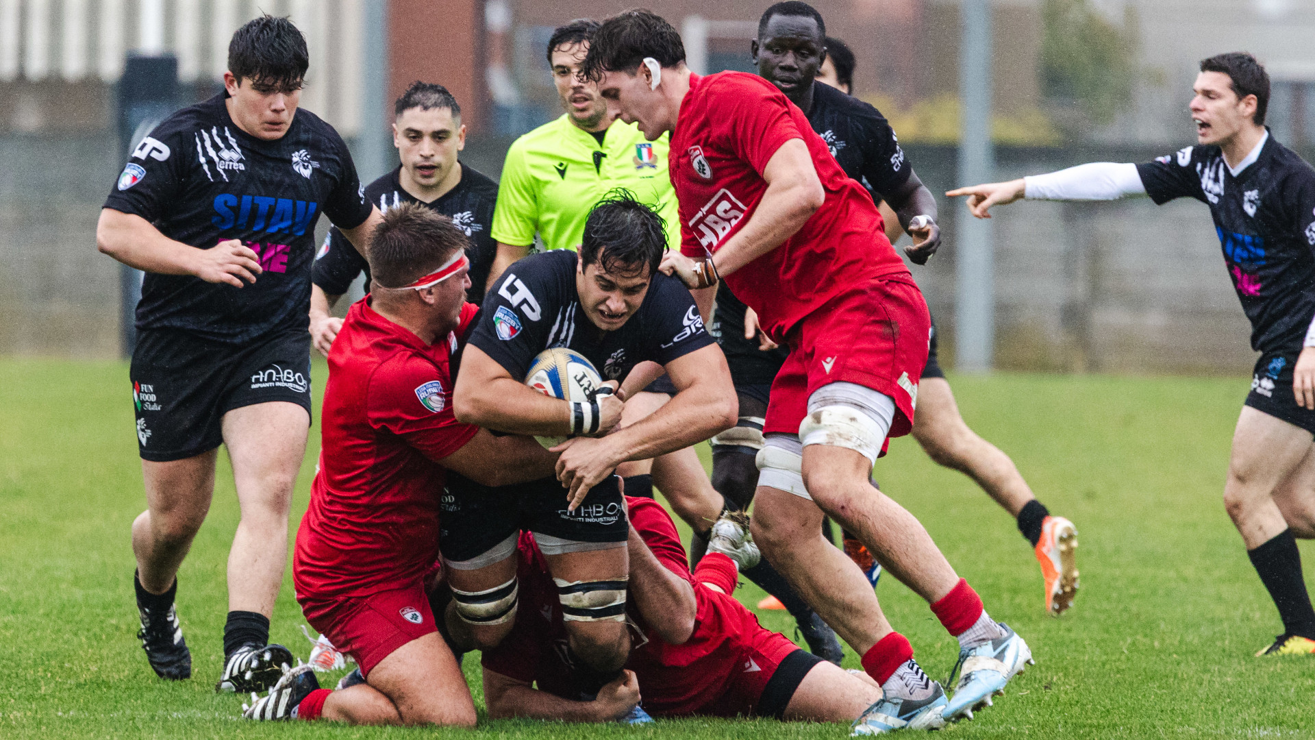 Un'azione della sfida tra Colorno e Lyons