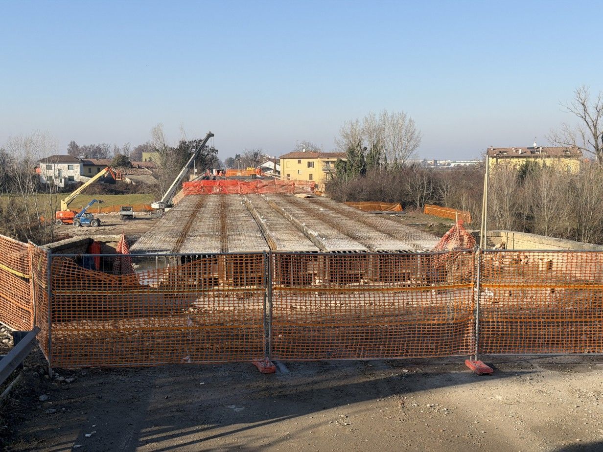 Ecco com'era il ponte sul Nure il 14 dicembre scorso (foto Cavalli)