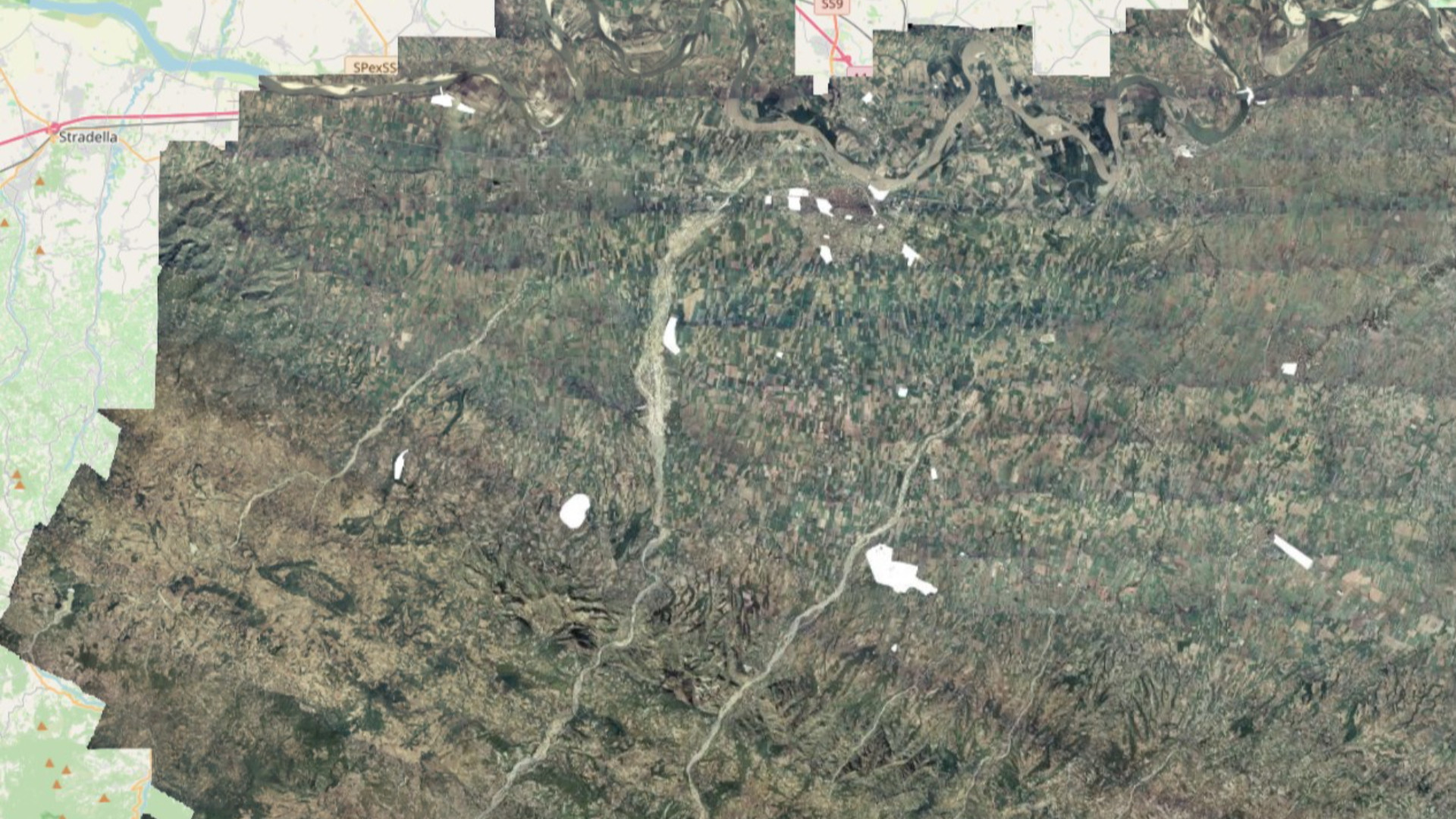 Una vista dal Geoportale 3D della Regione Emilia-Romagna DTM 5x5 © Regione Emilia-Romagna RER © 1976-1978©