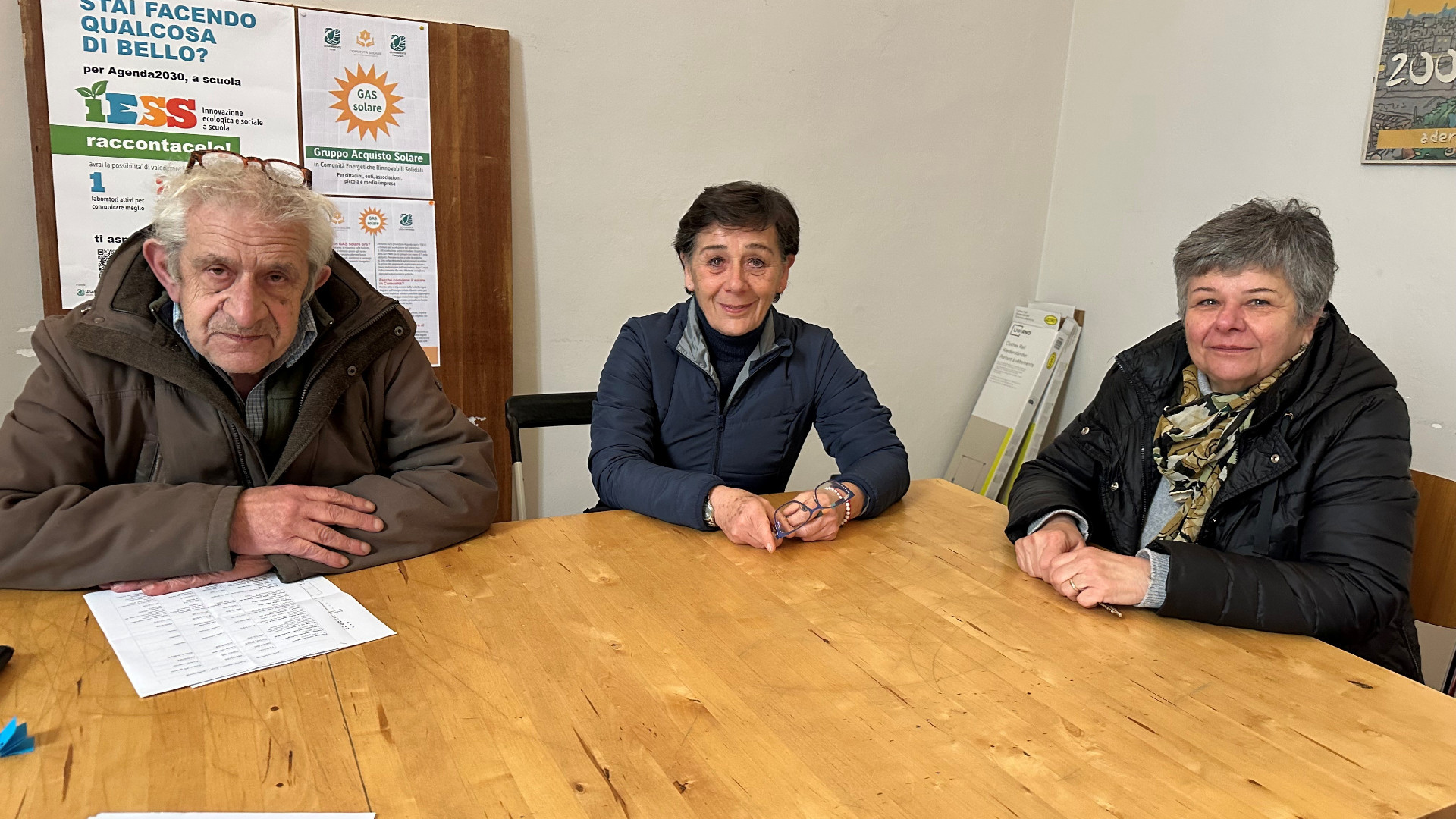 Alcuni volontari dello sportello gratuito