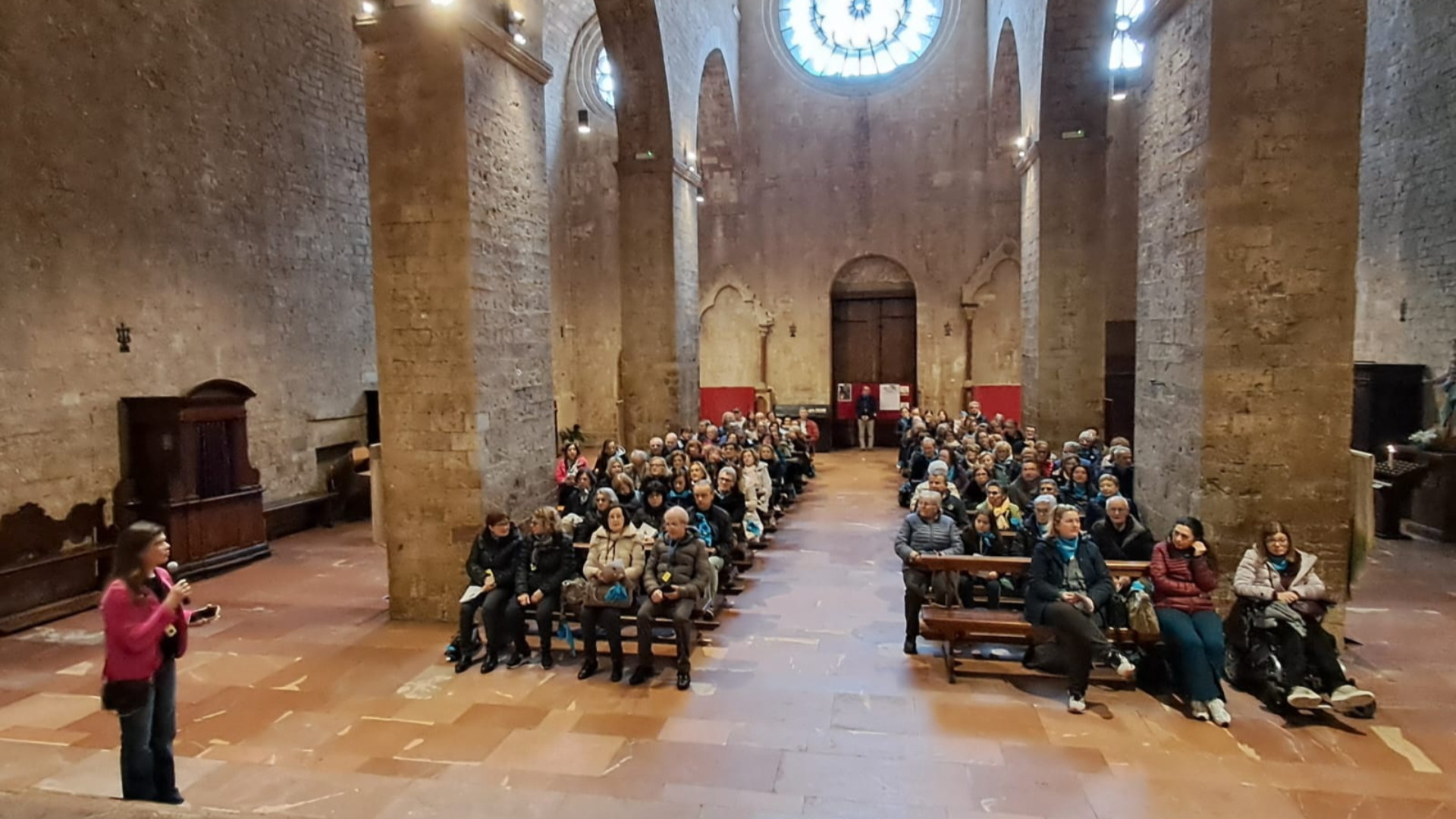 Pellegrini all'ostensione di san Francesco