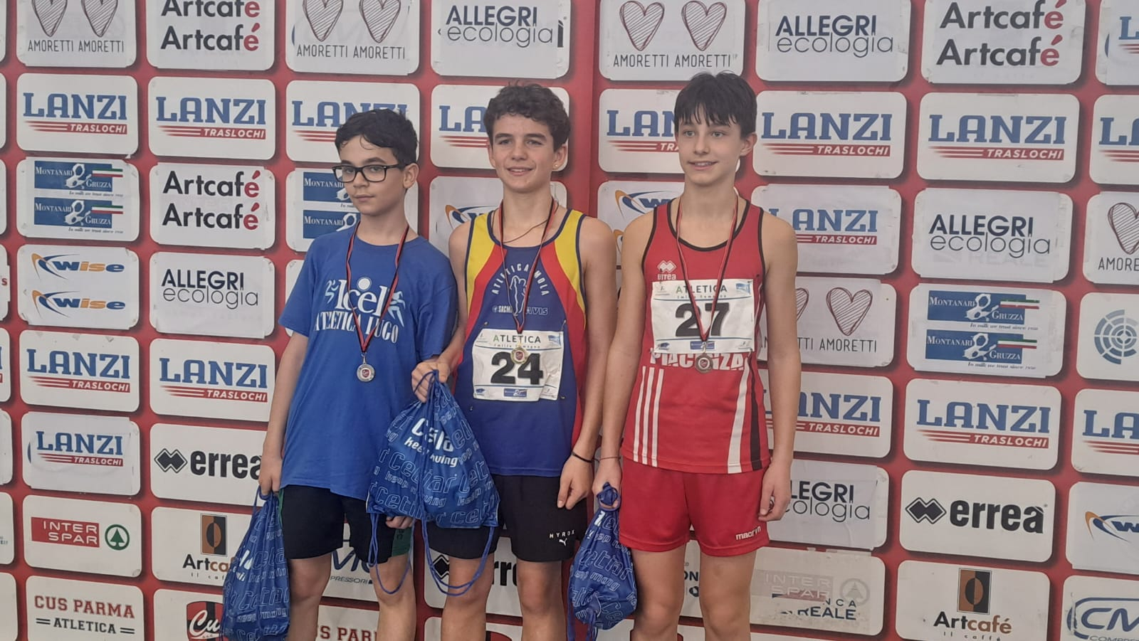Lorenzo Cremona con la medaglia di bronzo