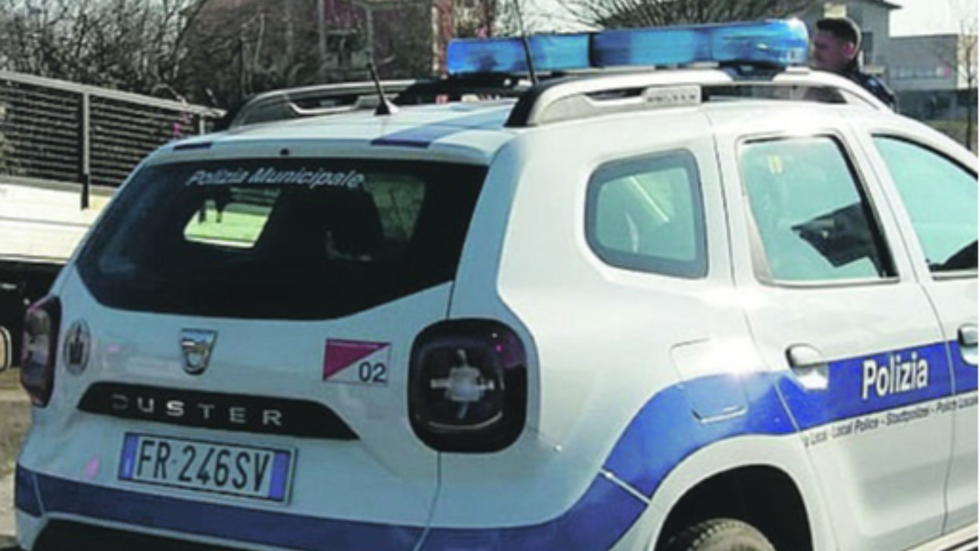 Una pattuglia della polizia locale