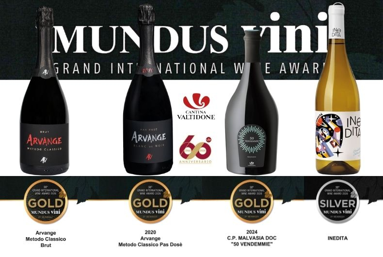 "Mondus vini", pioggia di riconoscimenti per la Cantina Valtidone