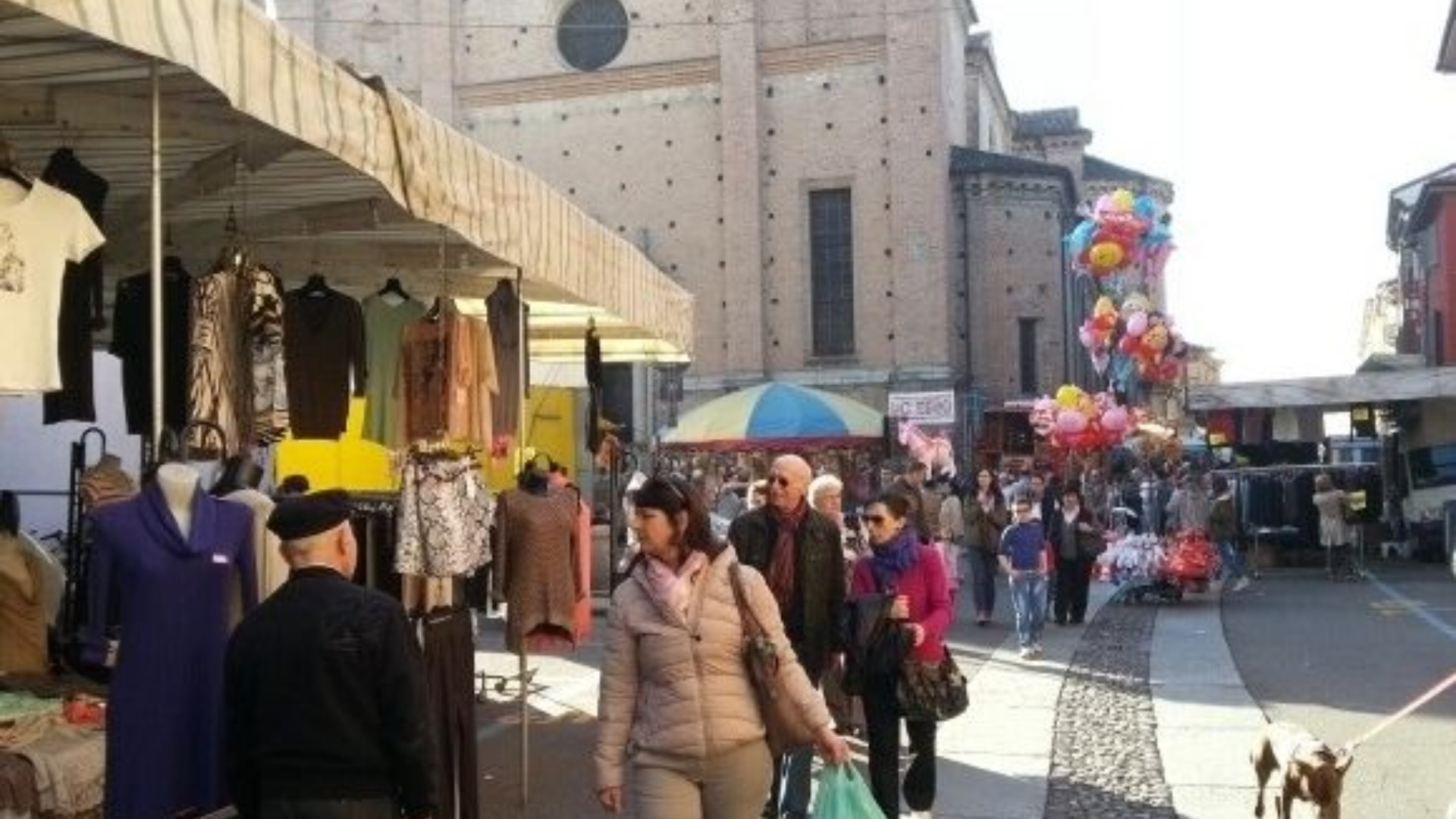 Una precedente edizione della fiera di San Giuseppe in via Campagna a Piacenza